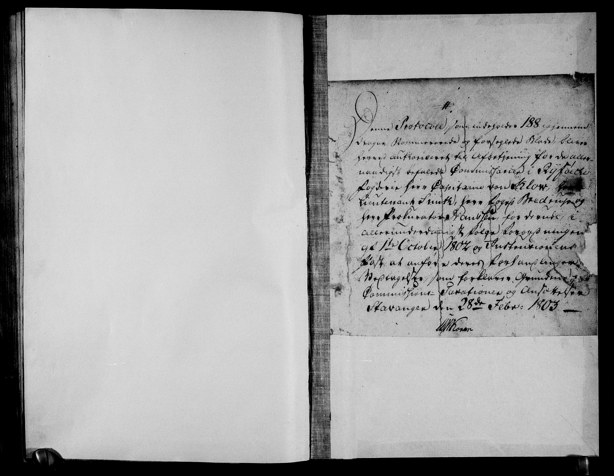 Rentekammeret inntil 1814, Realistisk ordnet avdeling, AV/RA-EA-4070/N/Ne/Nea/L0100: Ryfylke fogderi. Deliberasjonsprotokoll, 1803, s. 130
