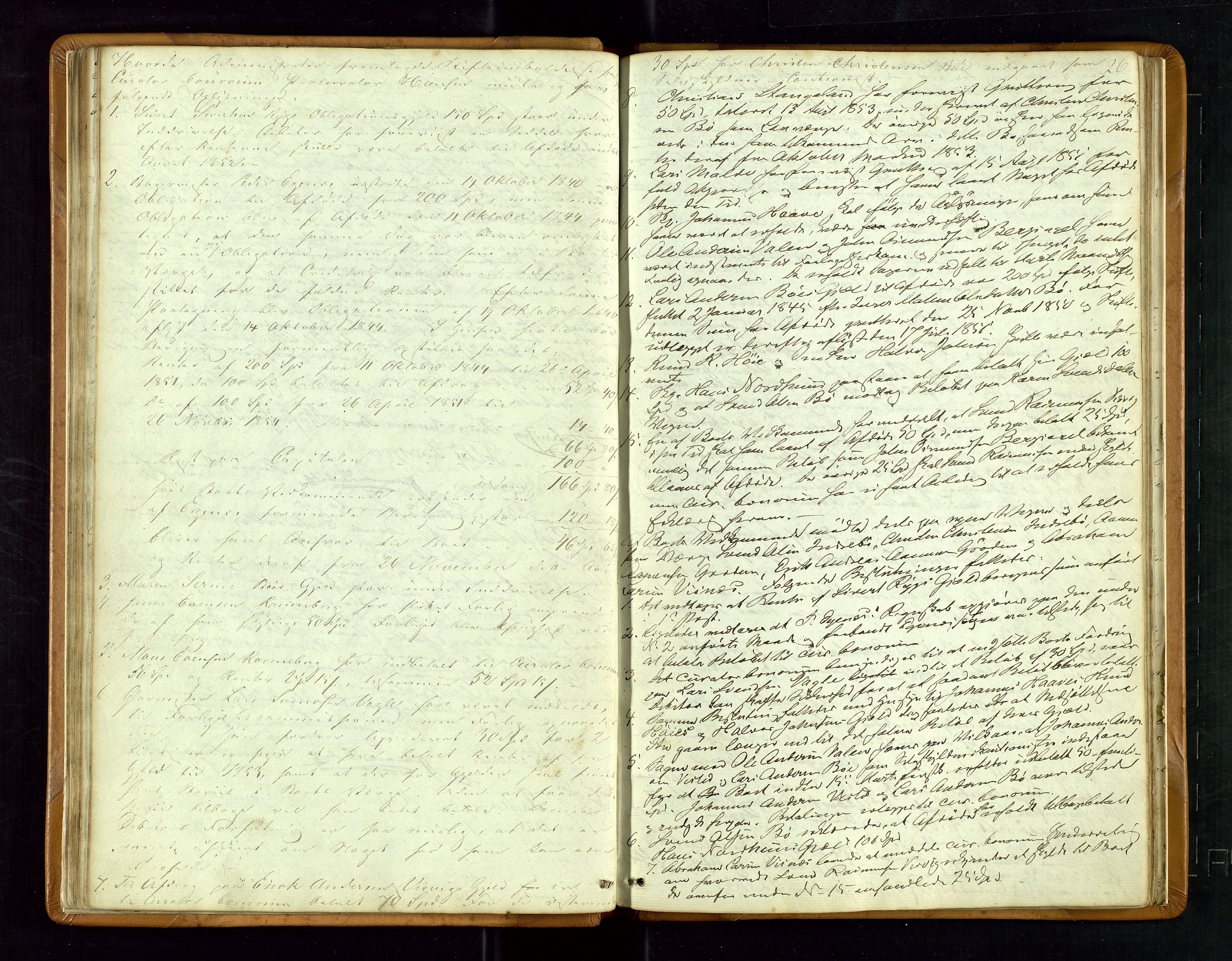 Jæren og Dalane sorenskriveri, AV/SAST-A-100306/5/50BB/L0006: SKIFTEPROTOKOLL DALANE, 1850-1866, s. 25b-26a