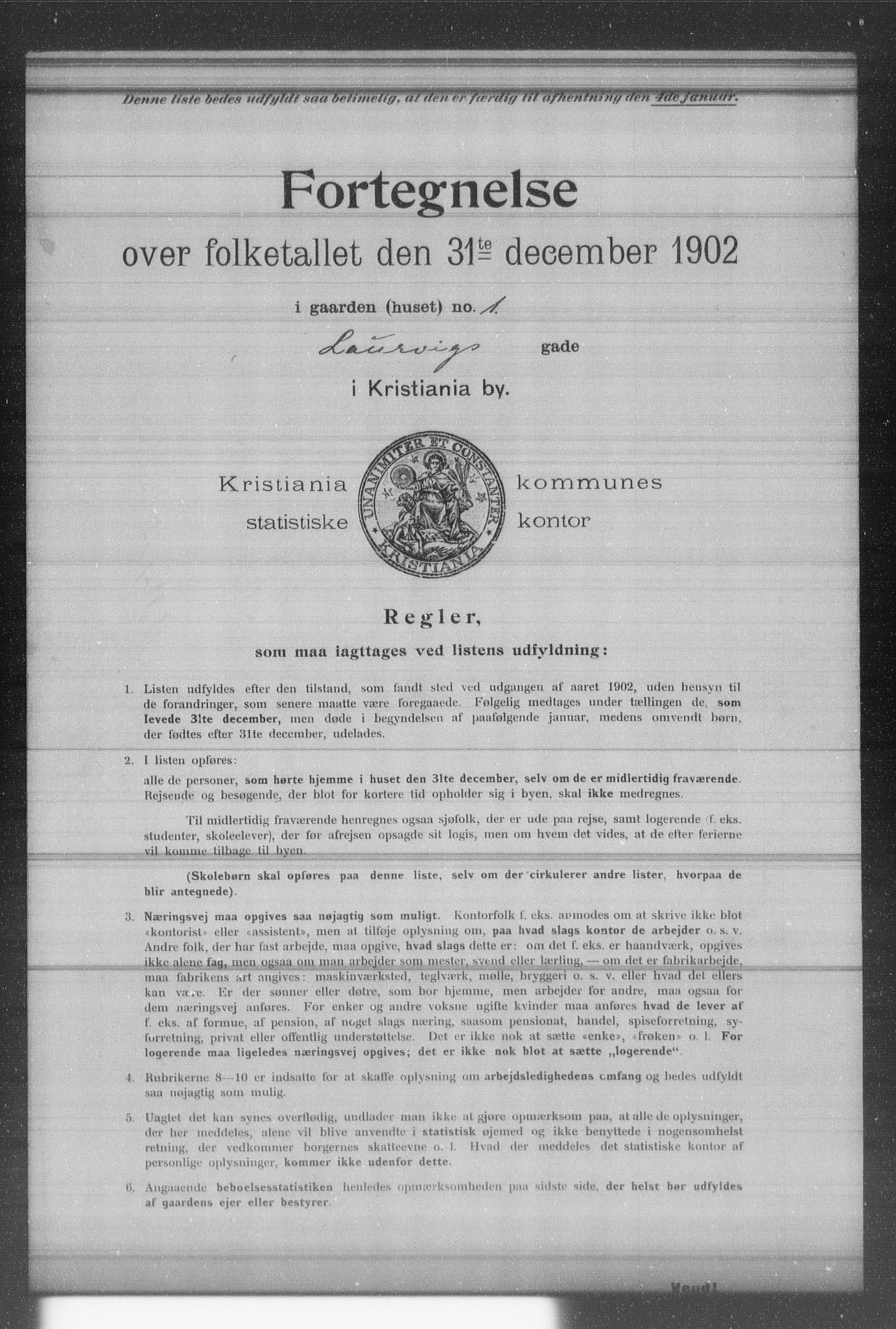OBA, Kommunal folketelling 31.12.1902 for Kristiania kjøpstad, 1902, s. 10958