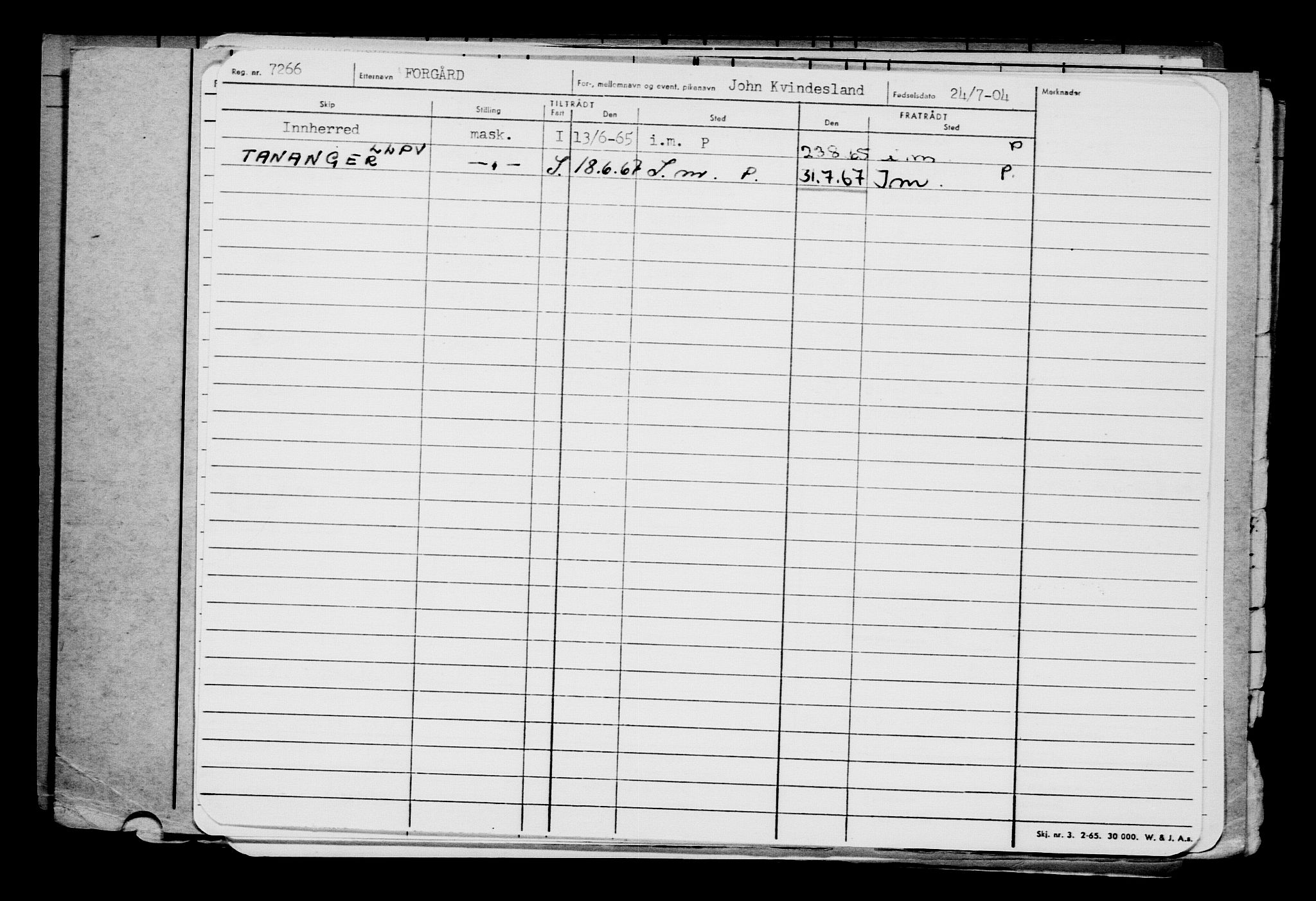 Direktoratet for sjømenn, AV/RA-S-3545/G/Gb/L0054: Hovedkort, 1904, s. 556