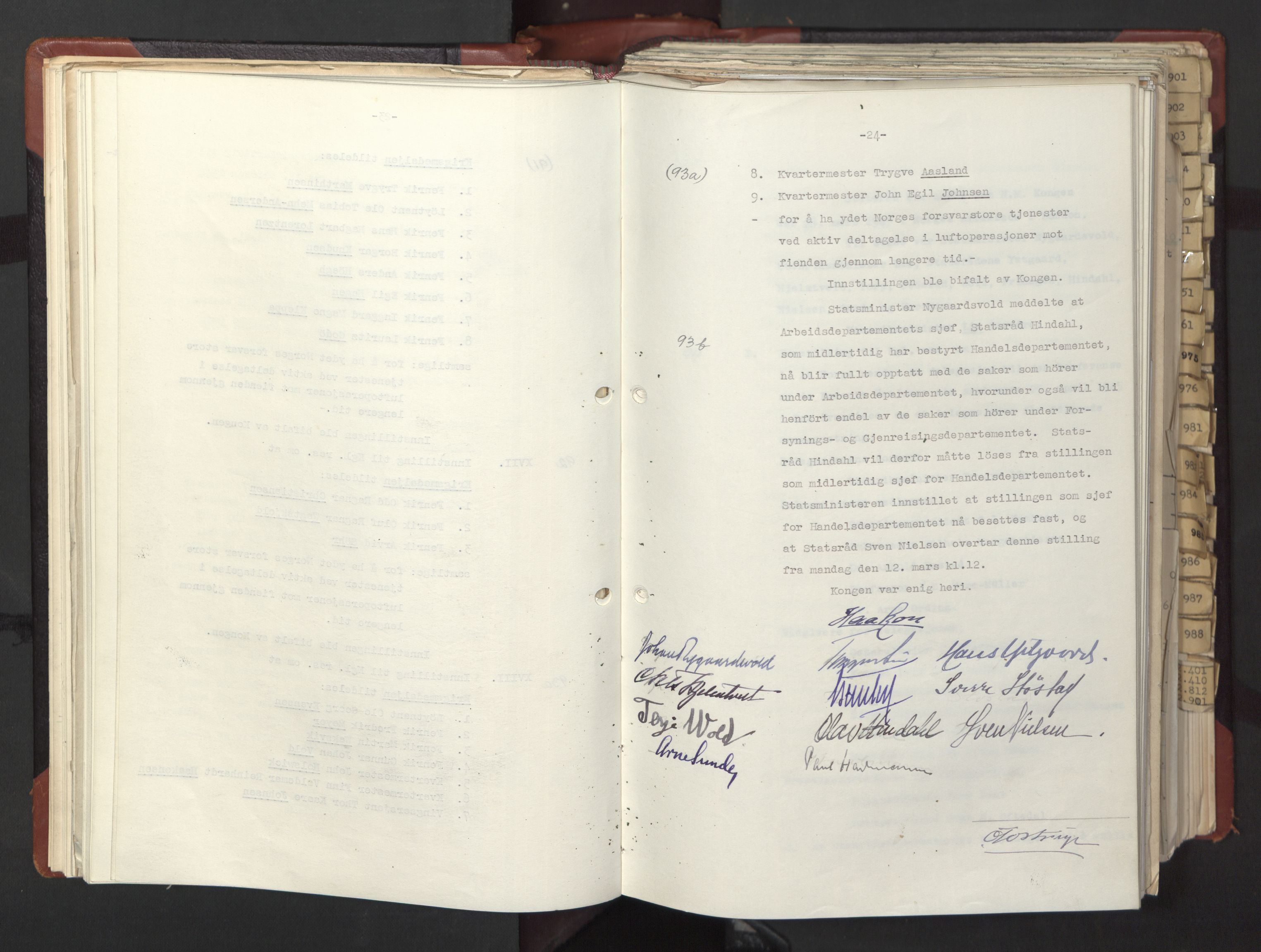 Statsrådssekretariatet, AV/RA-S-1001/A/Ac/L0126: Kgl. res. 12/1-25/5, 1945, s. 67