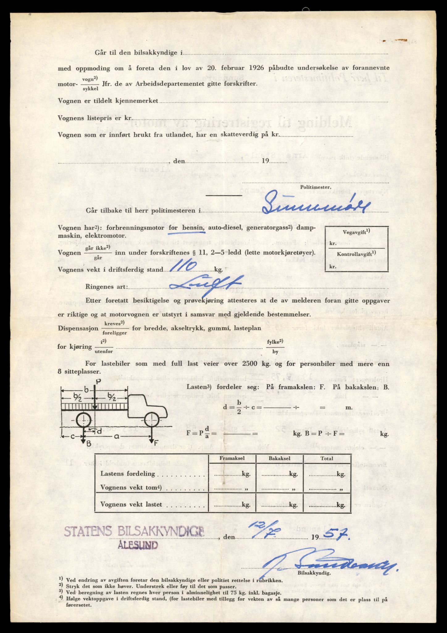 Møre og Romsdal vegkontor - Ålesund trafikkstasjon, AV/SAT-A-4099/F/Fe/L0040: Registreringskort for kjøretøy T 13531 - T 13709, 1927-1998, s. 2160