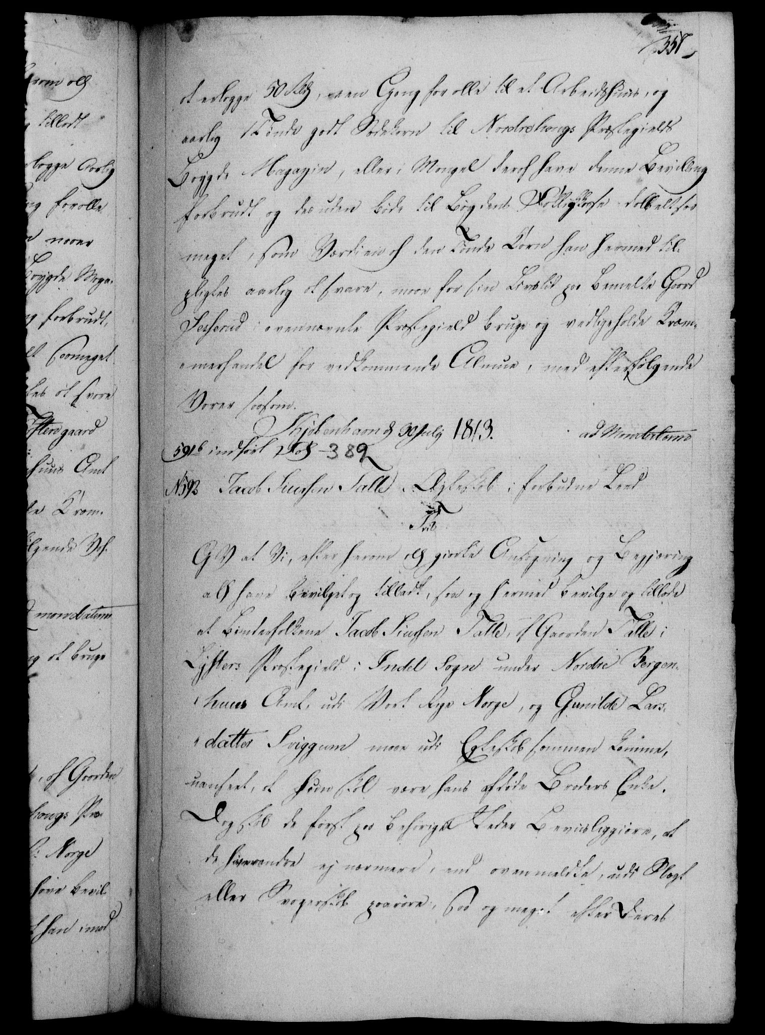 Danske Kanselli 1800-1814, RA/EA-3024/H/Hf/Hfb/Hfba/L0005: Registranter, 1811-1814, s. 357a