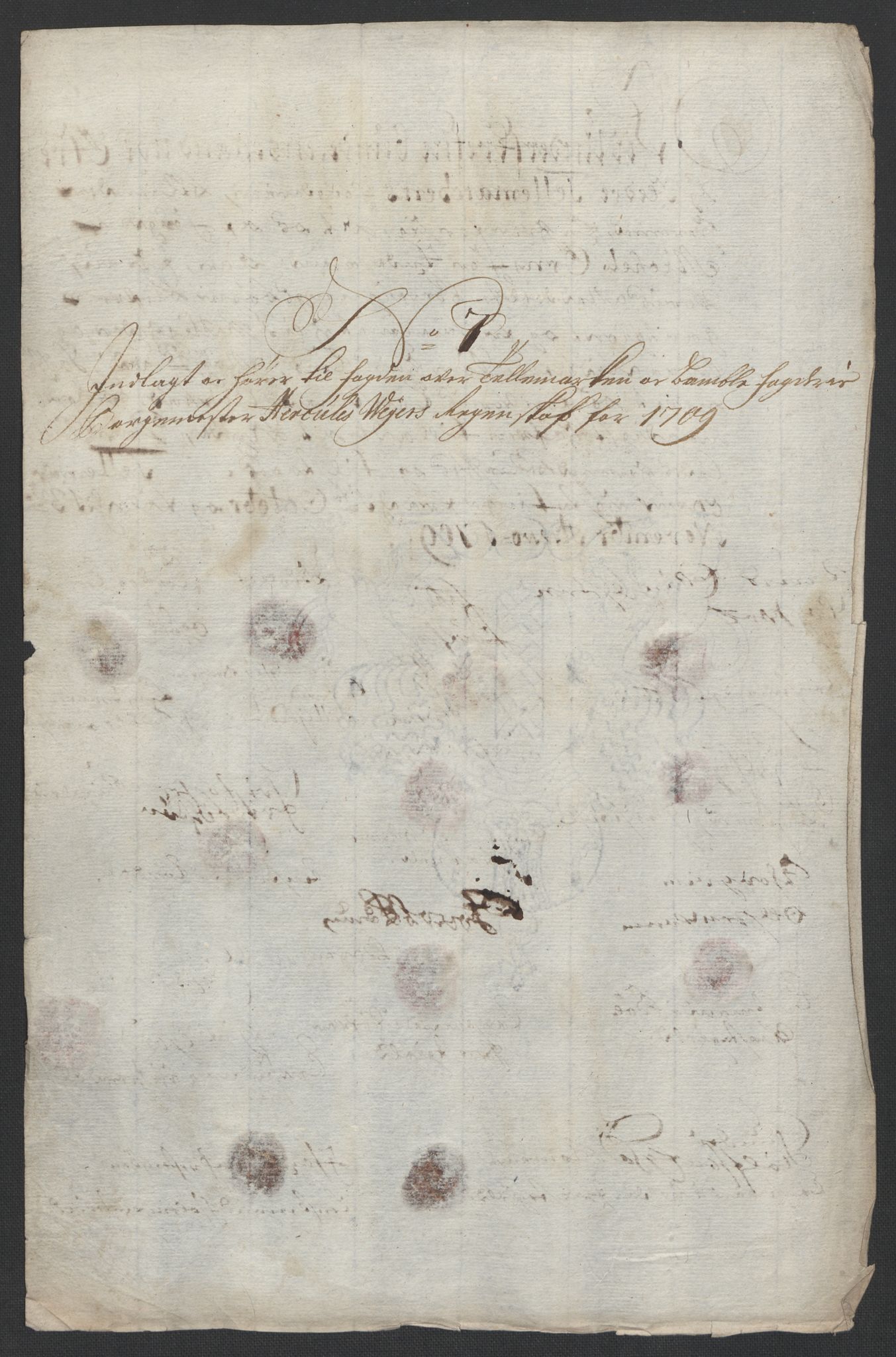 Rentekammeret inntil 1814, Reviderte regnskaper, Fogderegnskap, RA/EA-4092/R36/L2118: Fogderegnskap Øvre og Nedre Telemark og Bamble, 1708-1709, s. 200