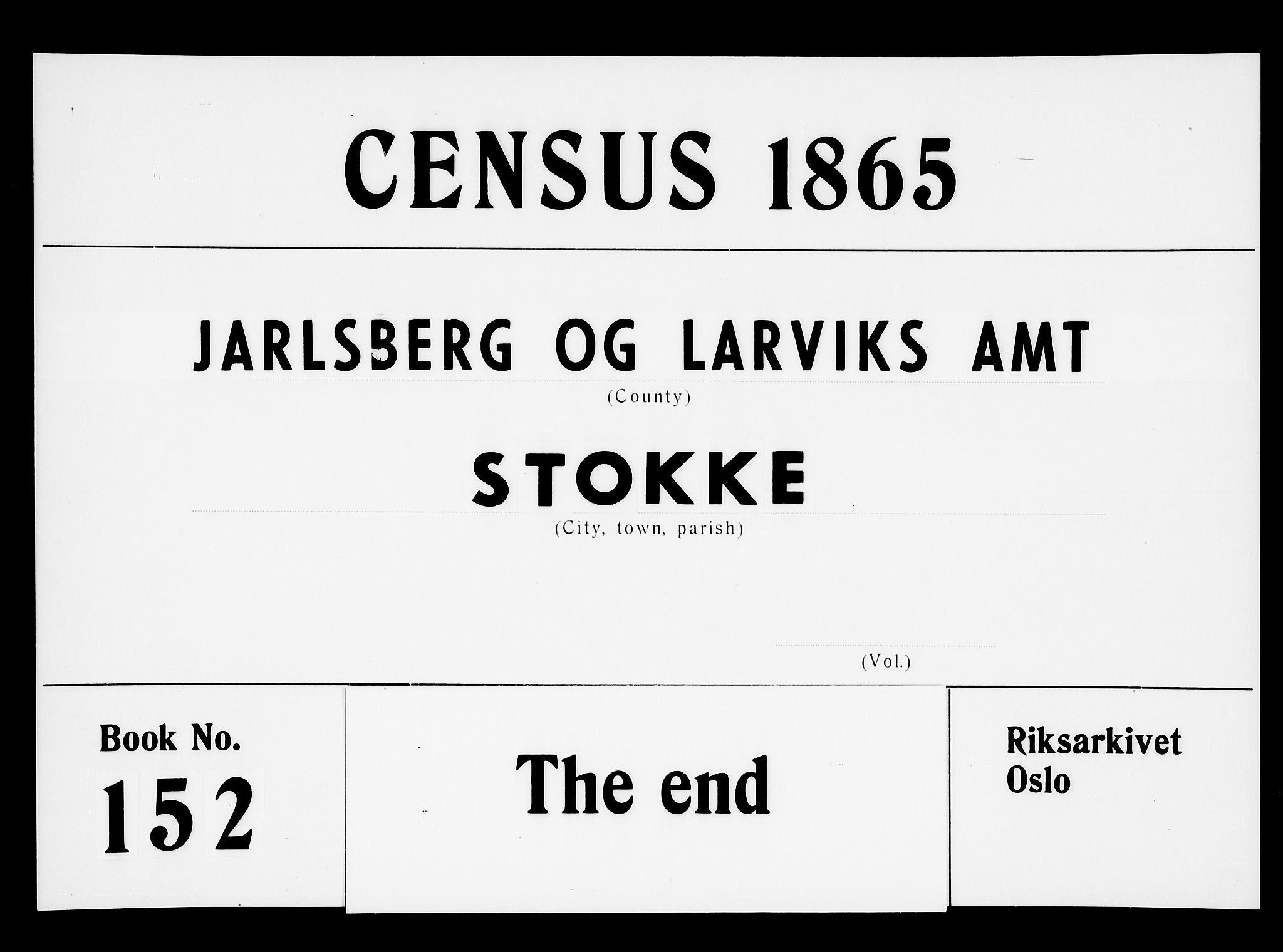 RA, Folketelling 1865 for 0720P Stokke prestegjeld, 1865, s. 201