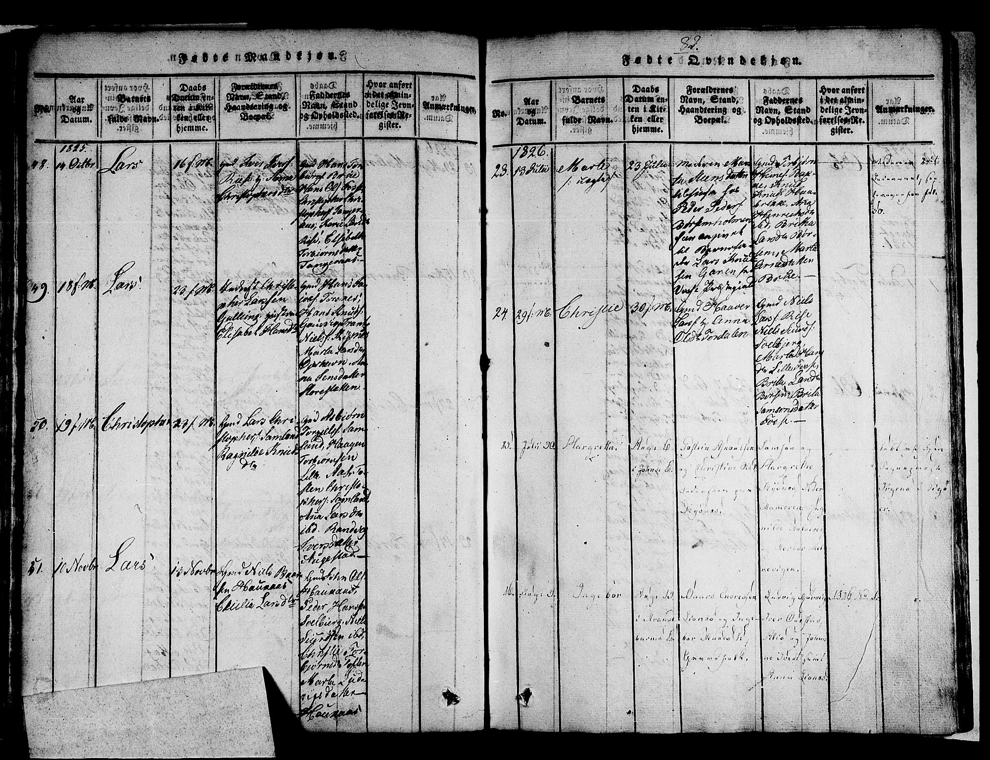 Strandebarm sokneprestembete, AV/SAB-A-78401/H/Haa: Ministerialbok nr. A 5, 1816-1826, s. 82