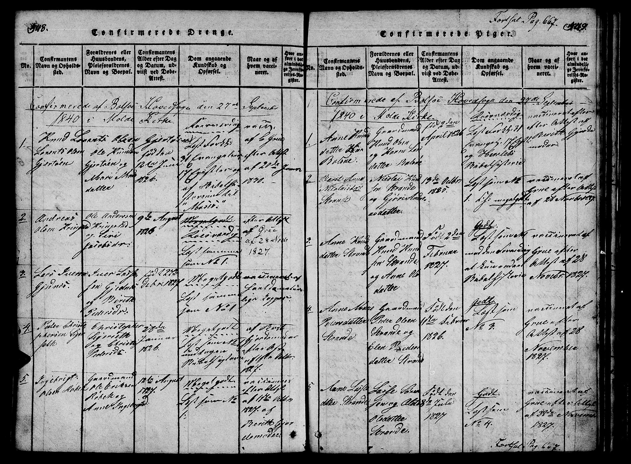 Ministerialprotokoller, klokkerbøker og fødselsregistre - Møre og Romsdal, AV/SAT-A-1454/555/L0652: Ministerialbok nr. 555A03, 1817-1843, s. 548-549