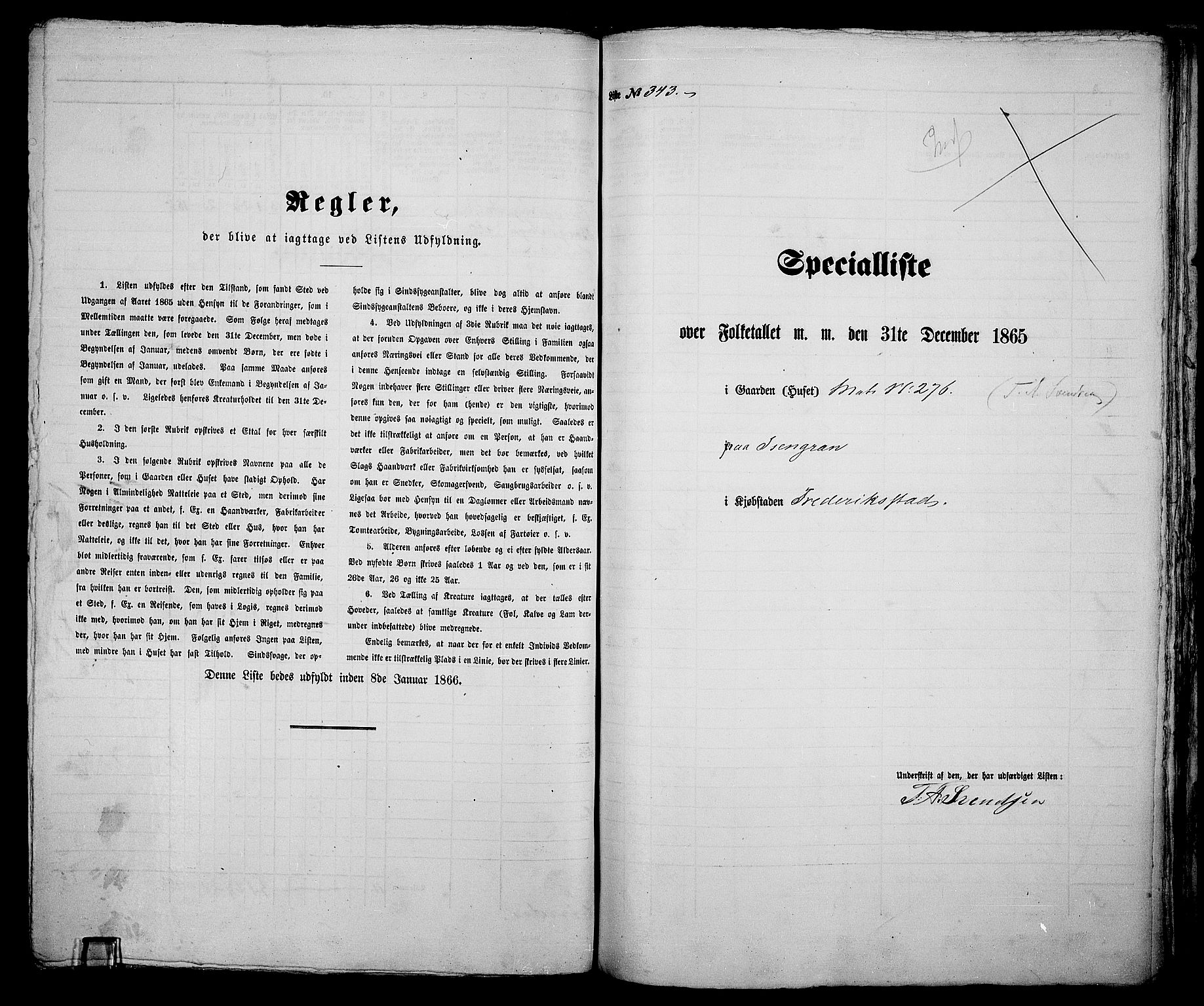 RA, Folketelling 1865 for 0103B Fredrikstad prestegjeld, Fredrikstad kjøpstad, 1865, s. 718