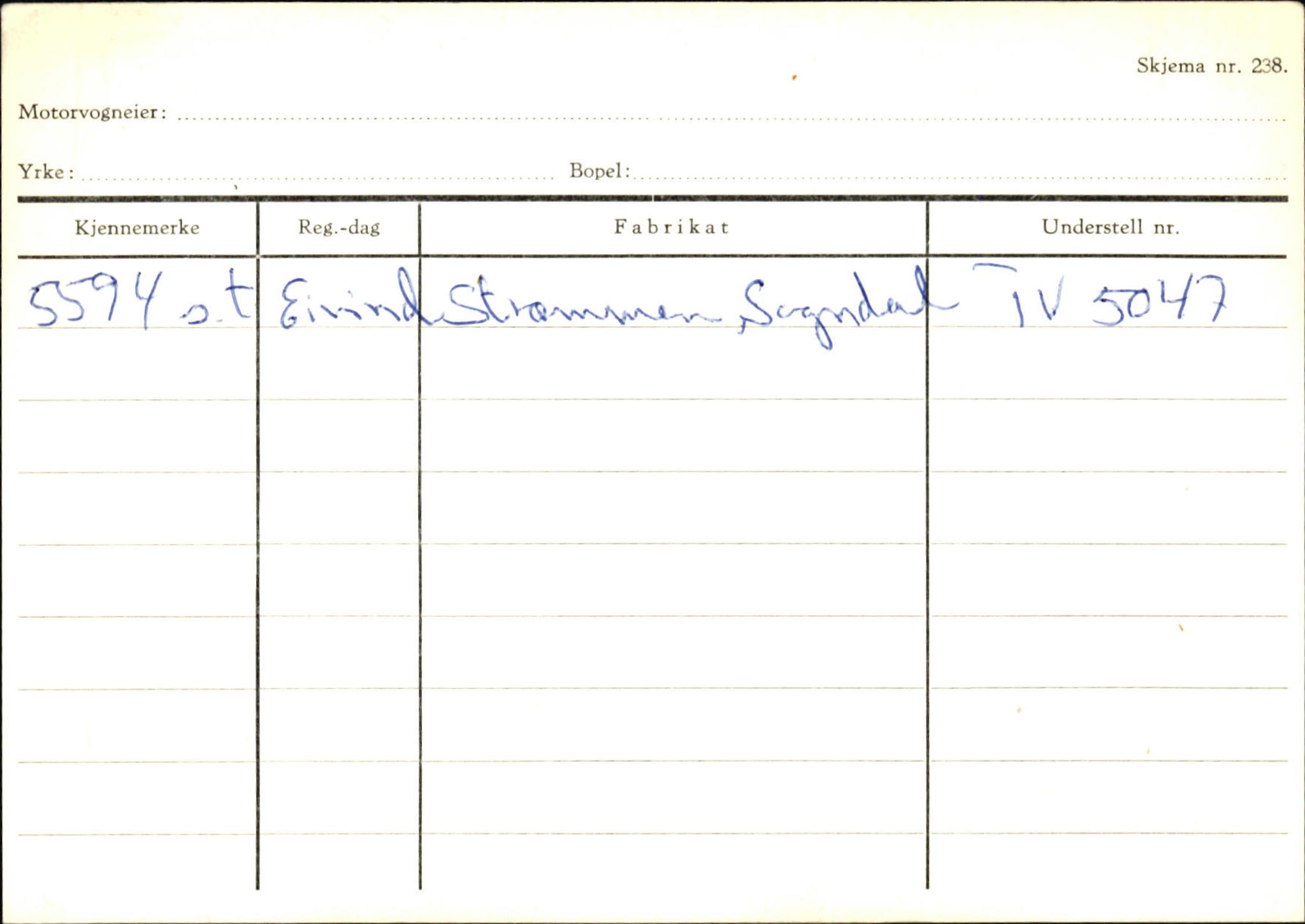 Statens vegvesen, Sogn og Fjordane vegkontor, SAB/A-5301/4/F/L0124: Eigarregister Sogndal A-U, 1945-1975, s. 1733