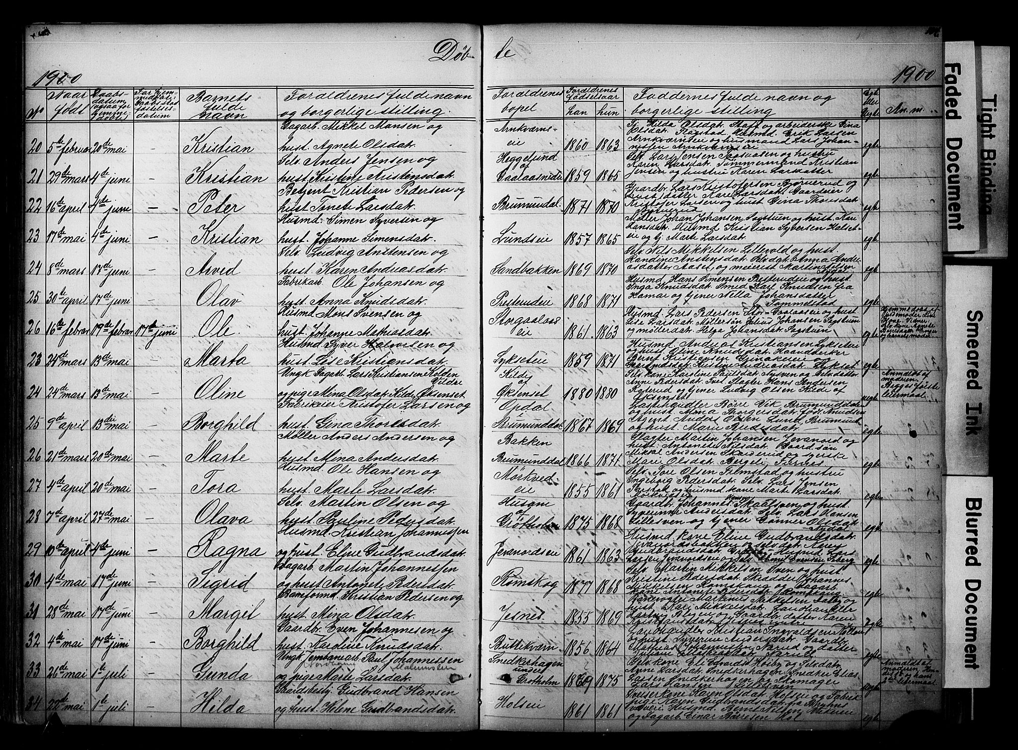 Vang prestekontor, Hedmark, AV/SAH-PREST-008/H/Ha/Hab/L0018: Klokkerbok nr. 18, 1871-1903, s. 134