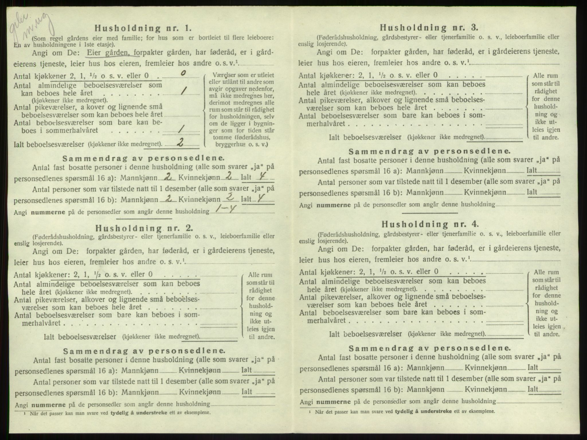 SAB, Folketelling 1920 for 1433 Naustdal herred, 1920, s. 12