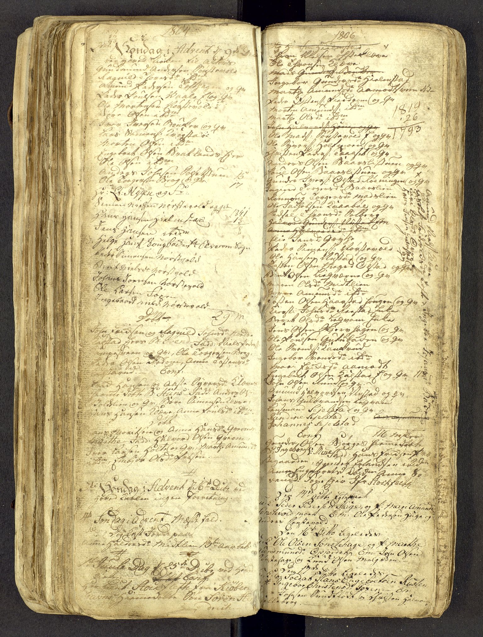 Gausdal prestekontor, AV/SAH-PREST-090/H/Ha: Kladd til kirkebok nr. -, 1794-1811