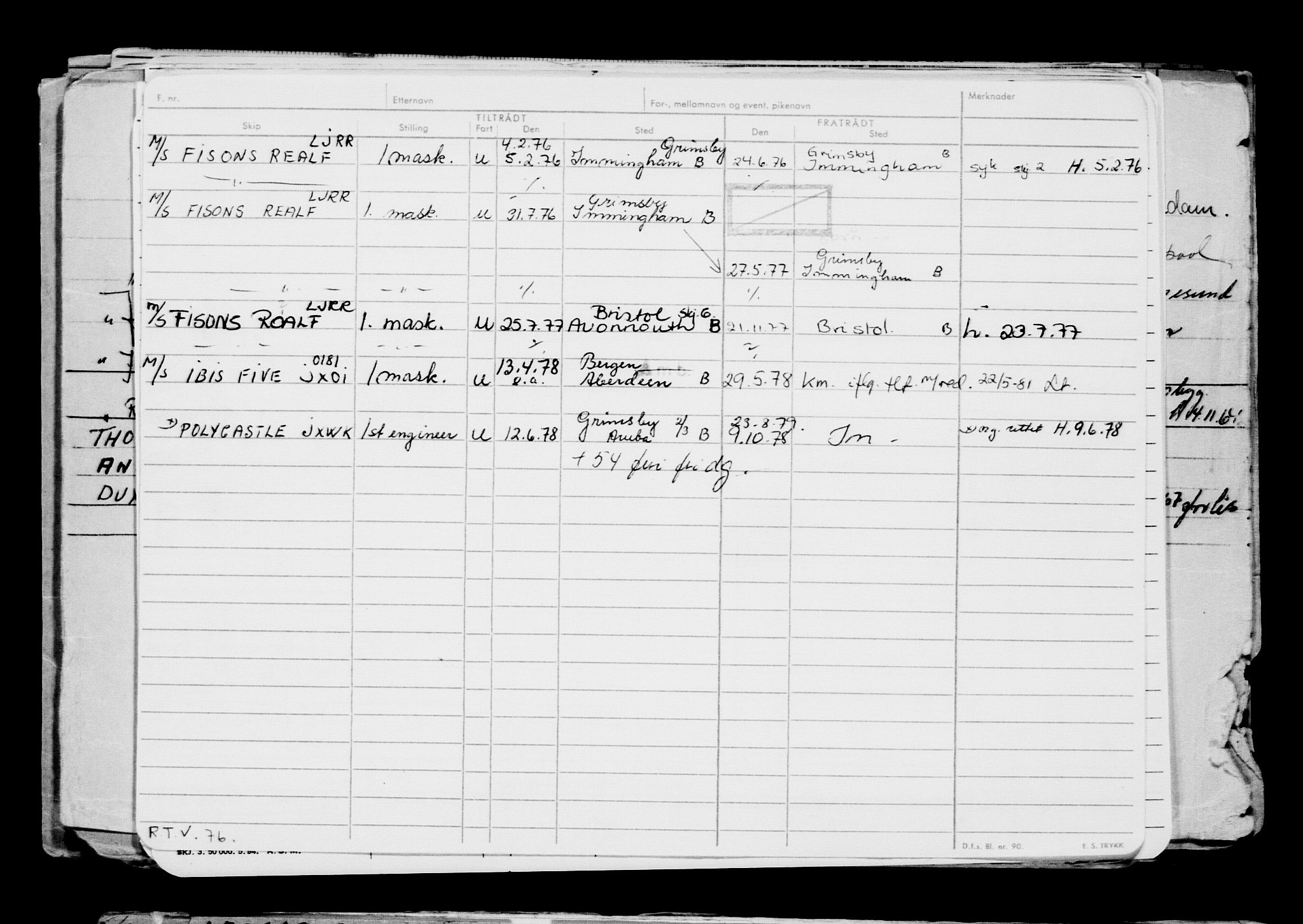 Direktoratet for sjømenn, AV/RA-S-3545/G/Gb/L0215: Hovedkort, 1923, s. 415