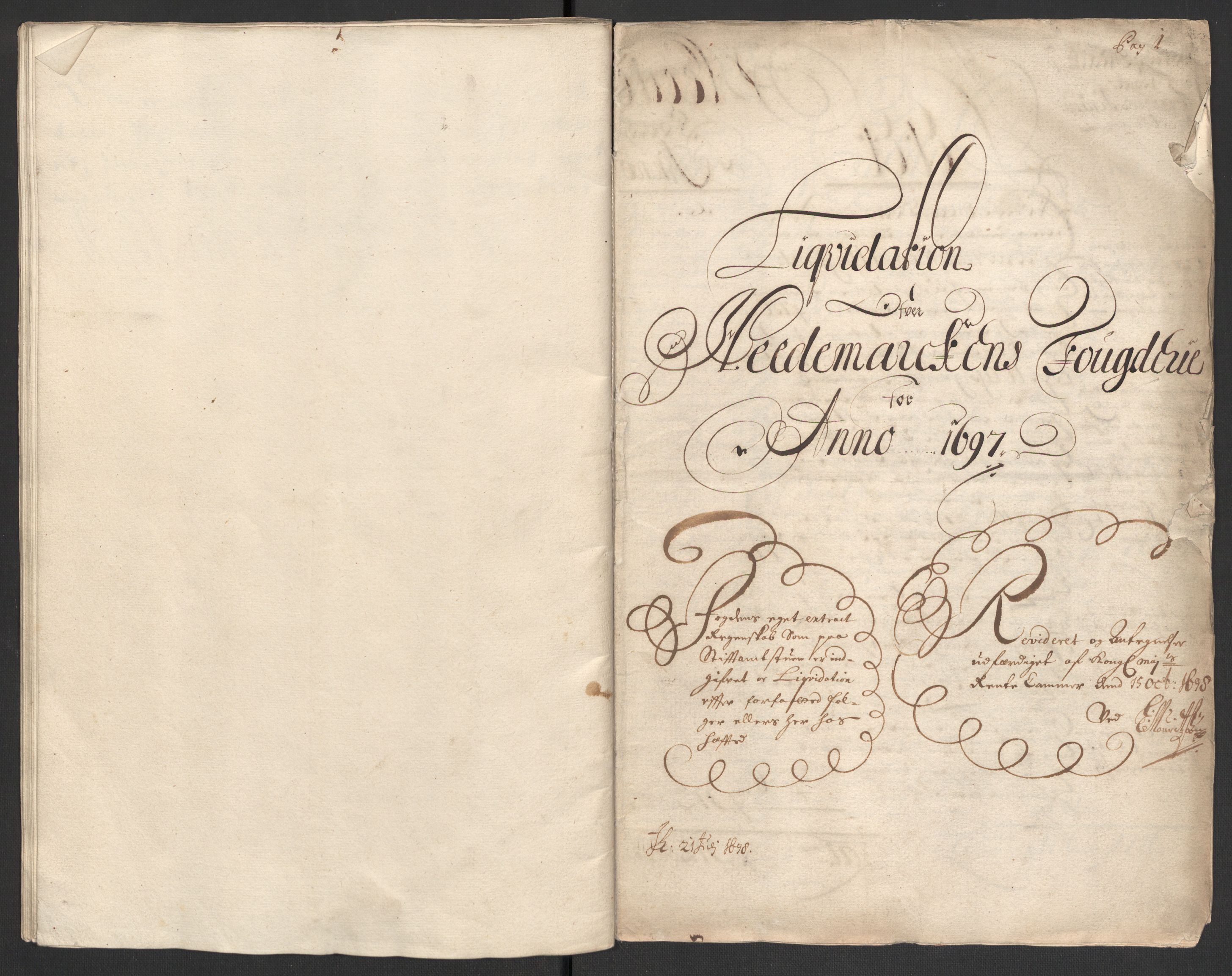 Rentekammeret inntil 1814, Reviderte regnskaper, Fogderegnskap, AV/RA-EA-4092/R16/L1037: Fogderegnskap Hedmark, 1697-1698, s. 25