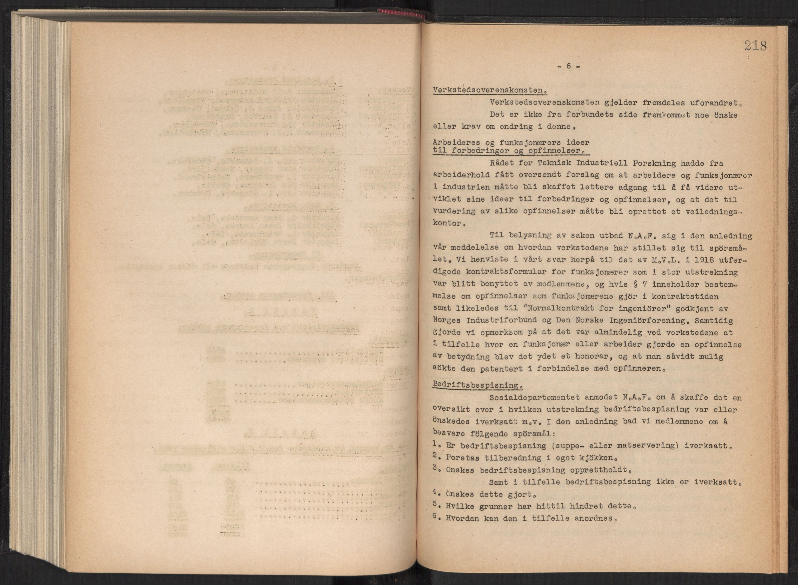 Teknologibedriftenes Landsforening TBL, AV/RA-PA-1700/A/Ad/L0006: Årsberetning med register, 1937-1943, s. 218