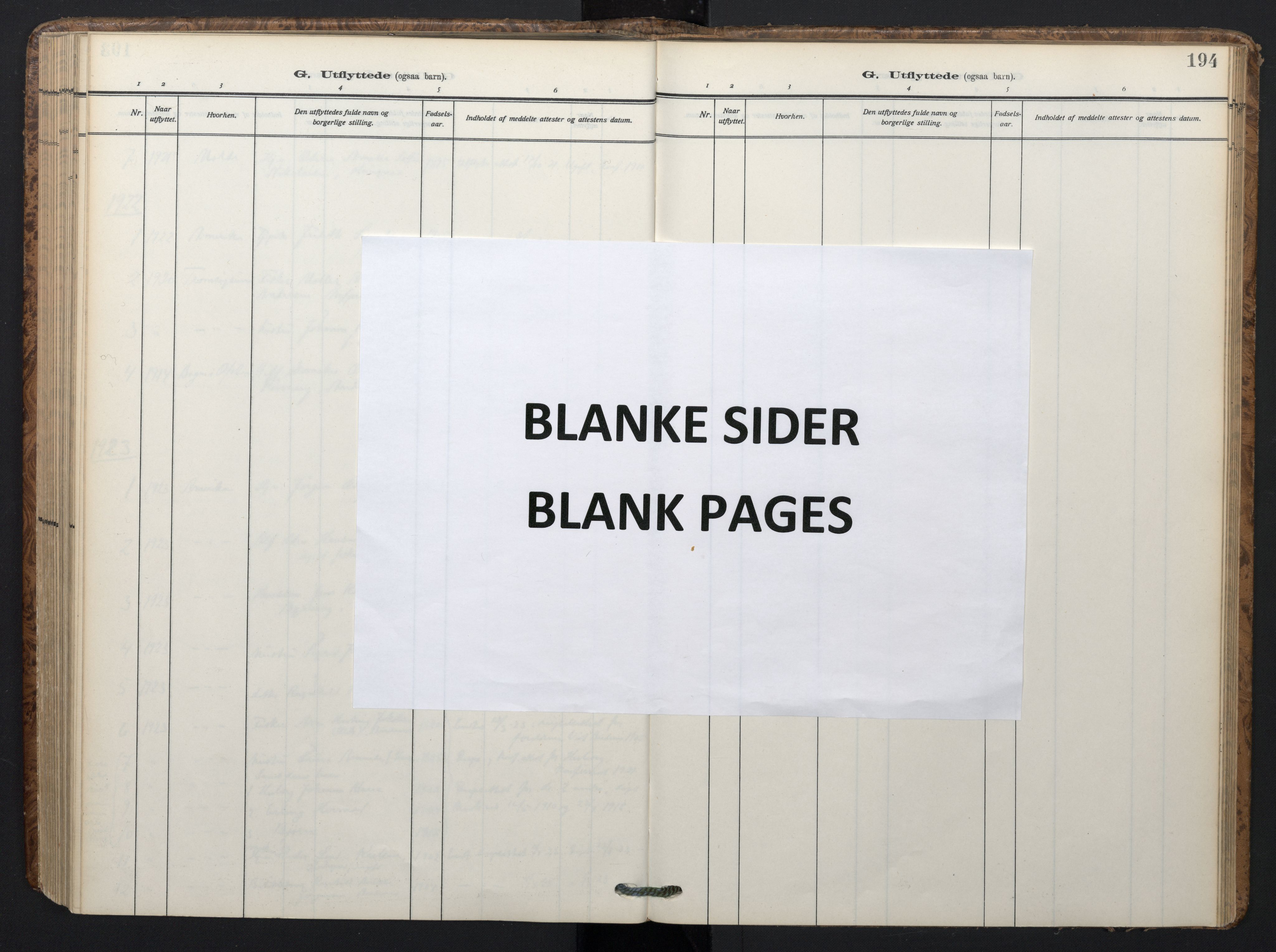 Ministerialprotokoller, klokkerbøker og fødselsregistre - Nordland, AV/SAT-A-1459/899/L1438: Ministerialbok nr. 899A06, 1909-1922, s. 194