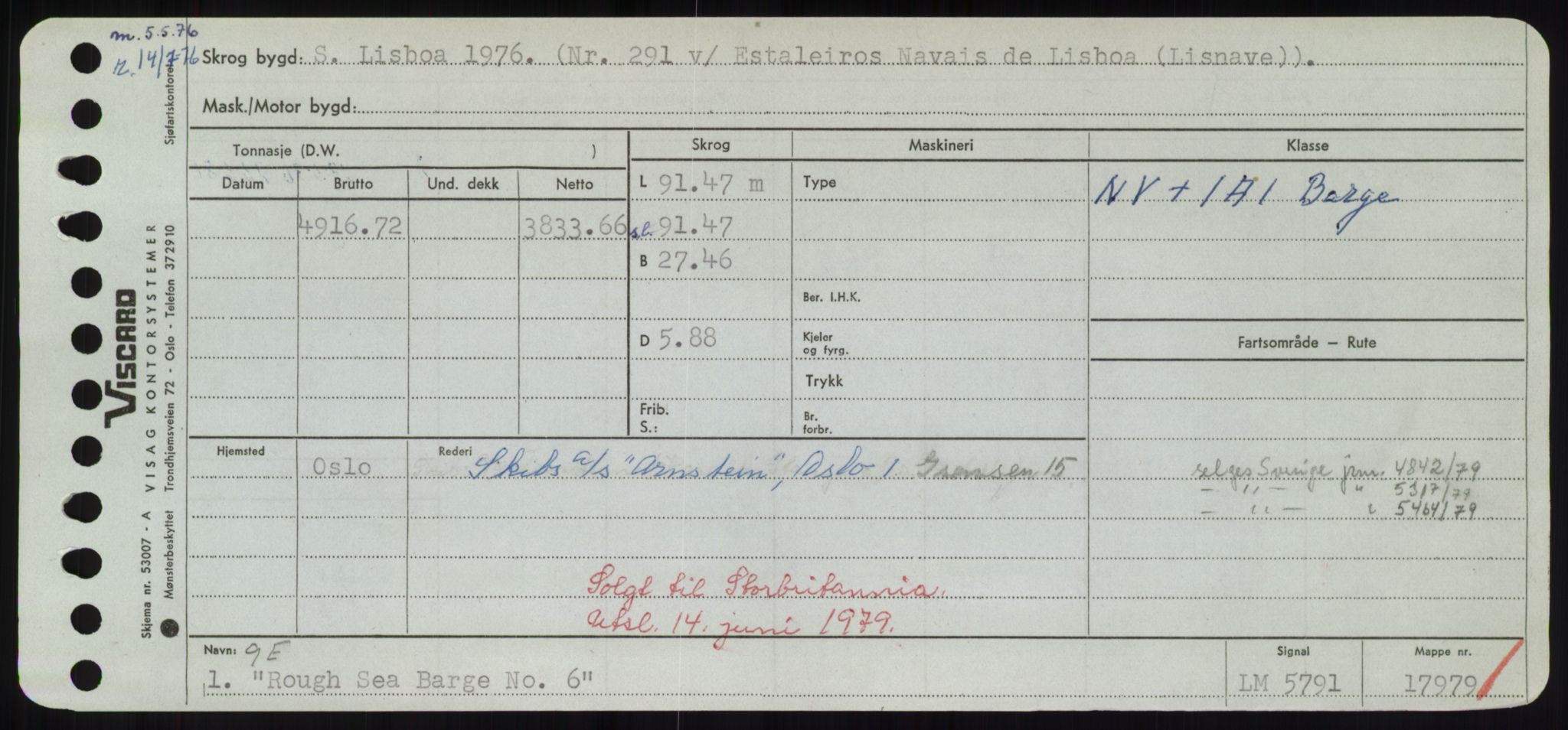 Sjøfartsdirektoratet med forløpere, Skipsmålingen, RA/S-1627/H/Hd/L0031: Fartøy, Rju-Sam, s. 231