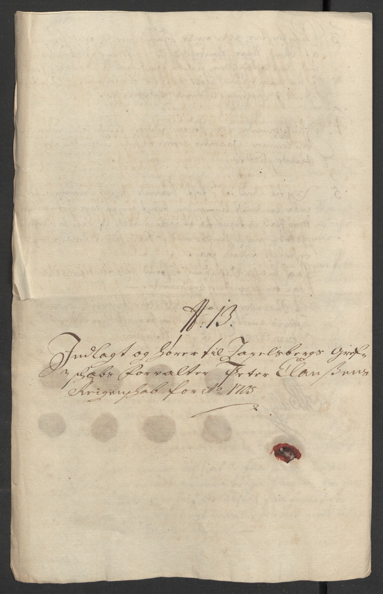 Rentekammeret inntil 1814, Reviderte regnskaper, Fogderegnskap, RA/EA-4092/R32/L1871: Fogderegnskap Jarlsberg grevskap, 1703-1705, s. 554