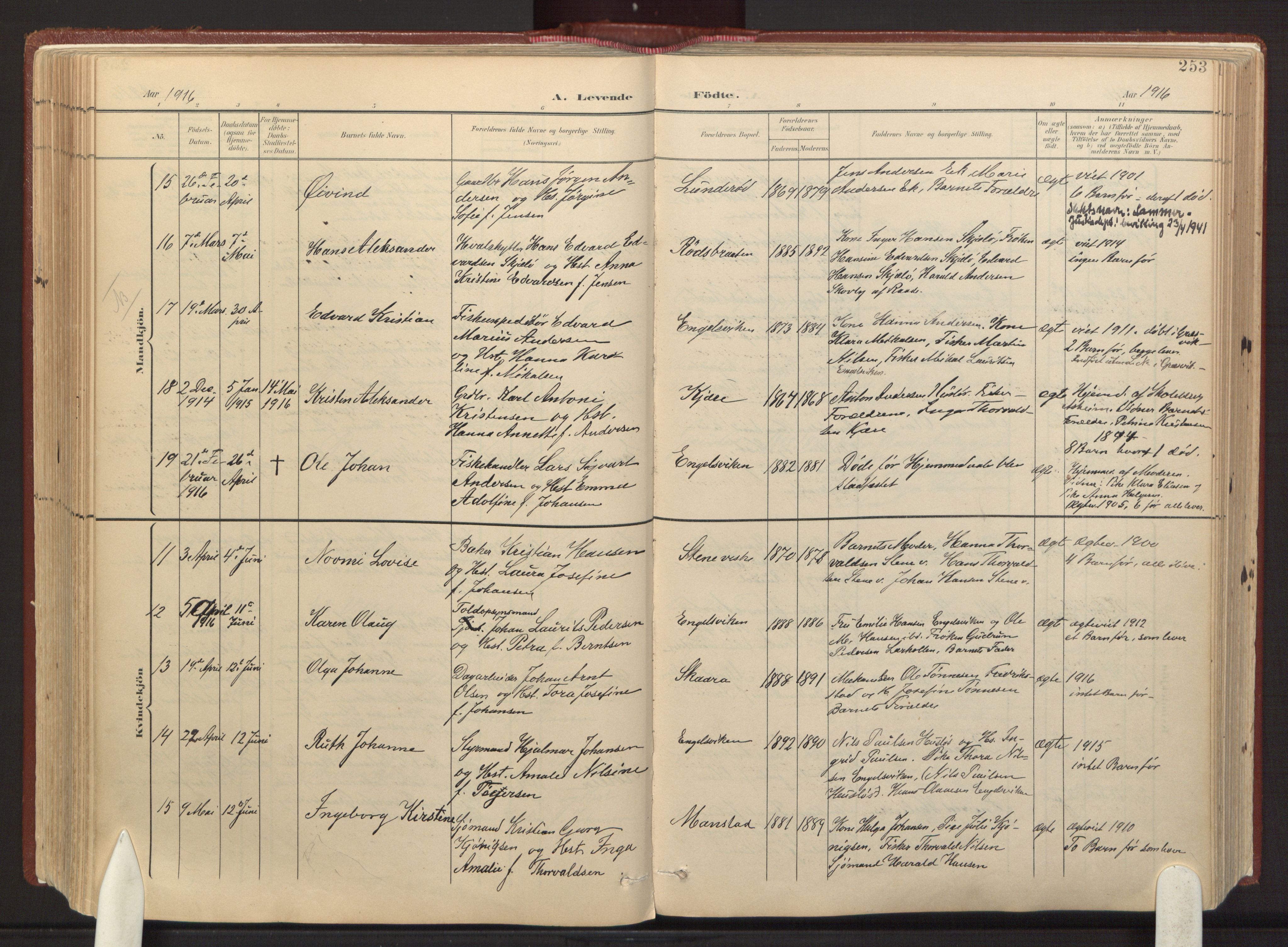 Onsøy prestekontor Kirkebøker, AV/SAO-A-10914/F/Fa/L0008: Ministerialbok nr. I 8, 1899-1923, s. 253