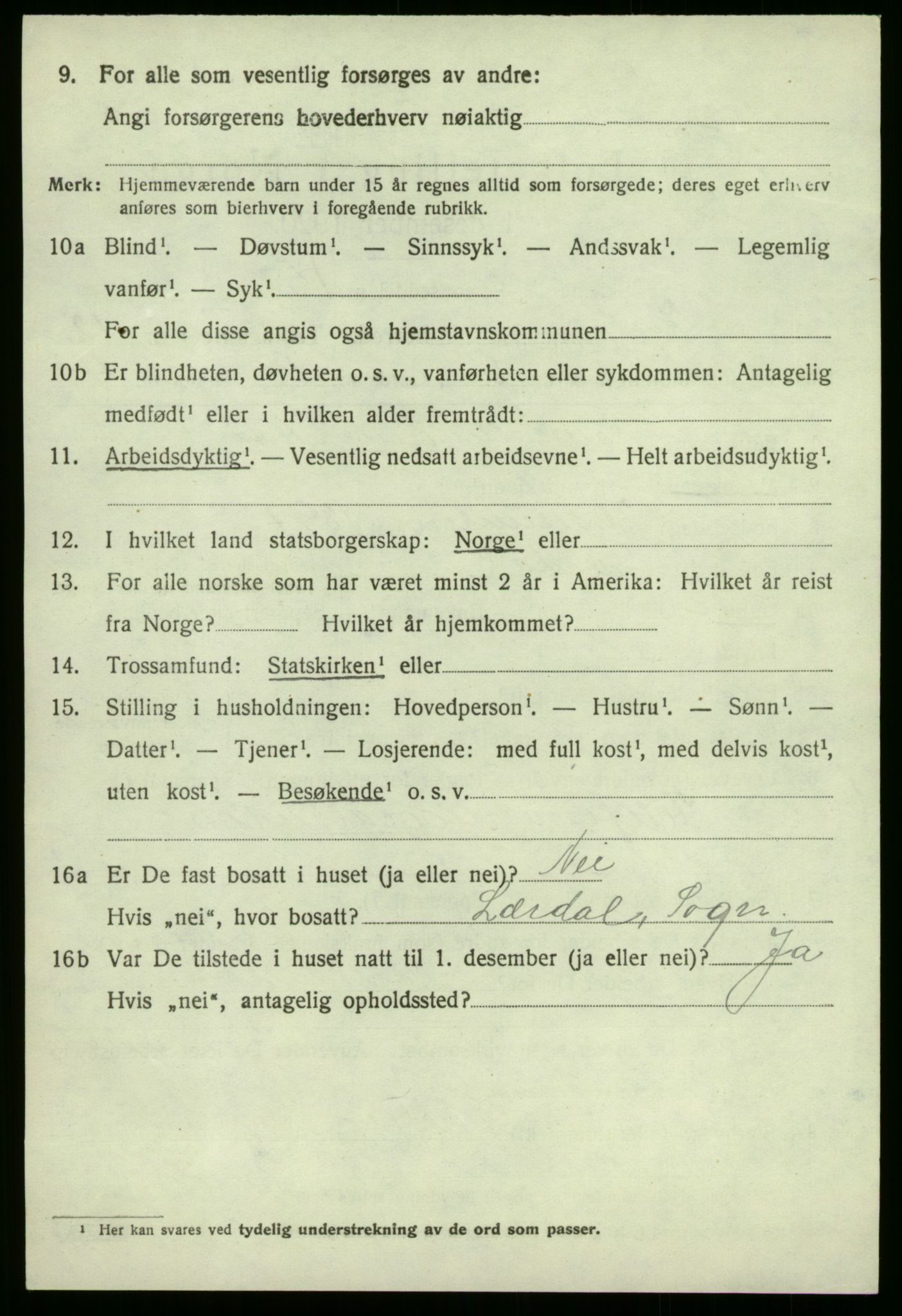 SAB, Folketelling 1920 for 1416 Kyrkjebø herred, 1920, s. 5980