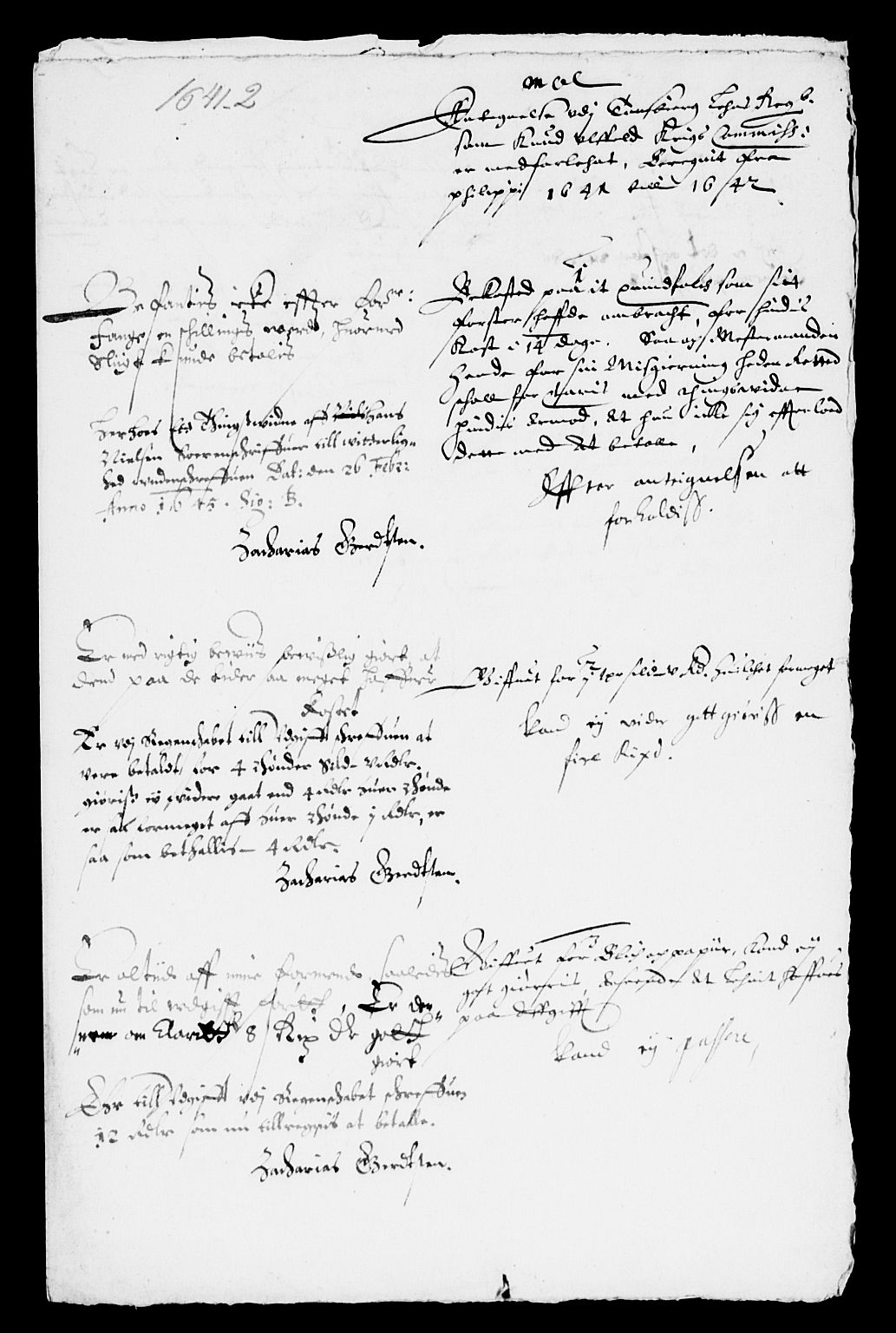 Rentekammeret inntil 1814, Reviderte regnskaper, Lensregnskaper, AV/RA-EA-5023/R/Rb/Rbo/L0023: Tønsberg len, 1641-1643