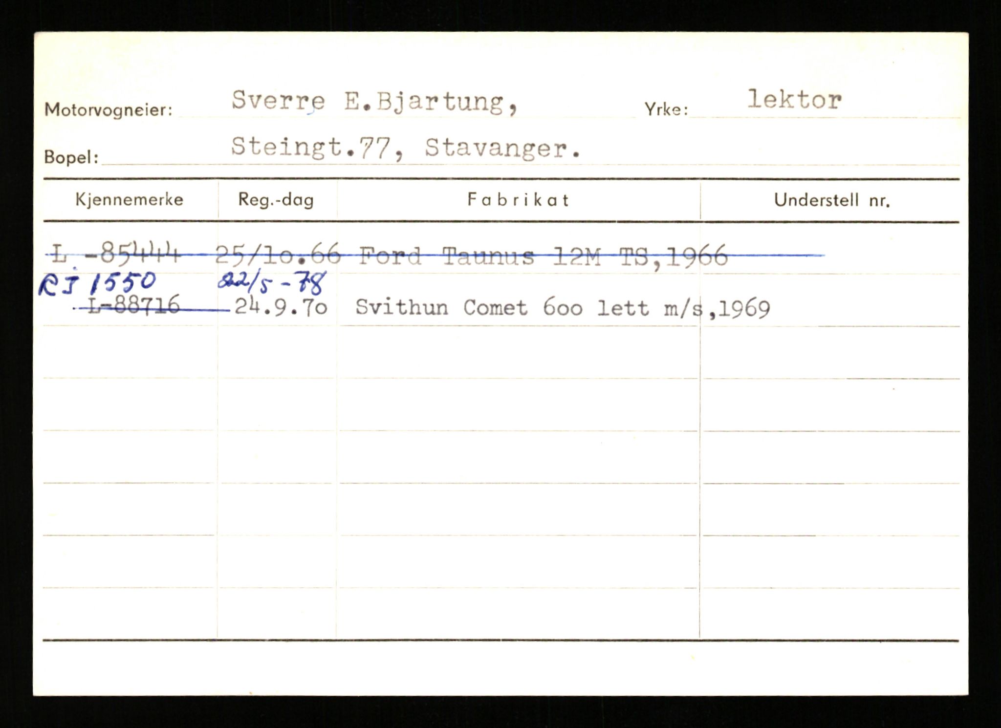 Stavanger trafikkstasjon, SAST/A-101942/0/H/L0003: Bergeland - Bjørns, 1930-1971, s. 1577