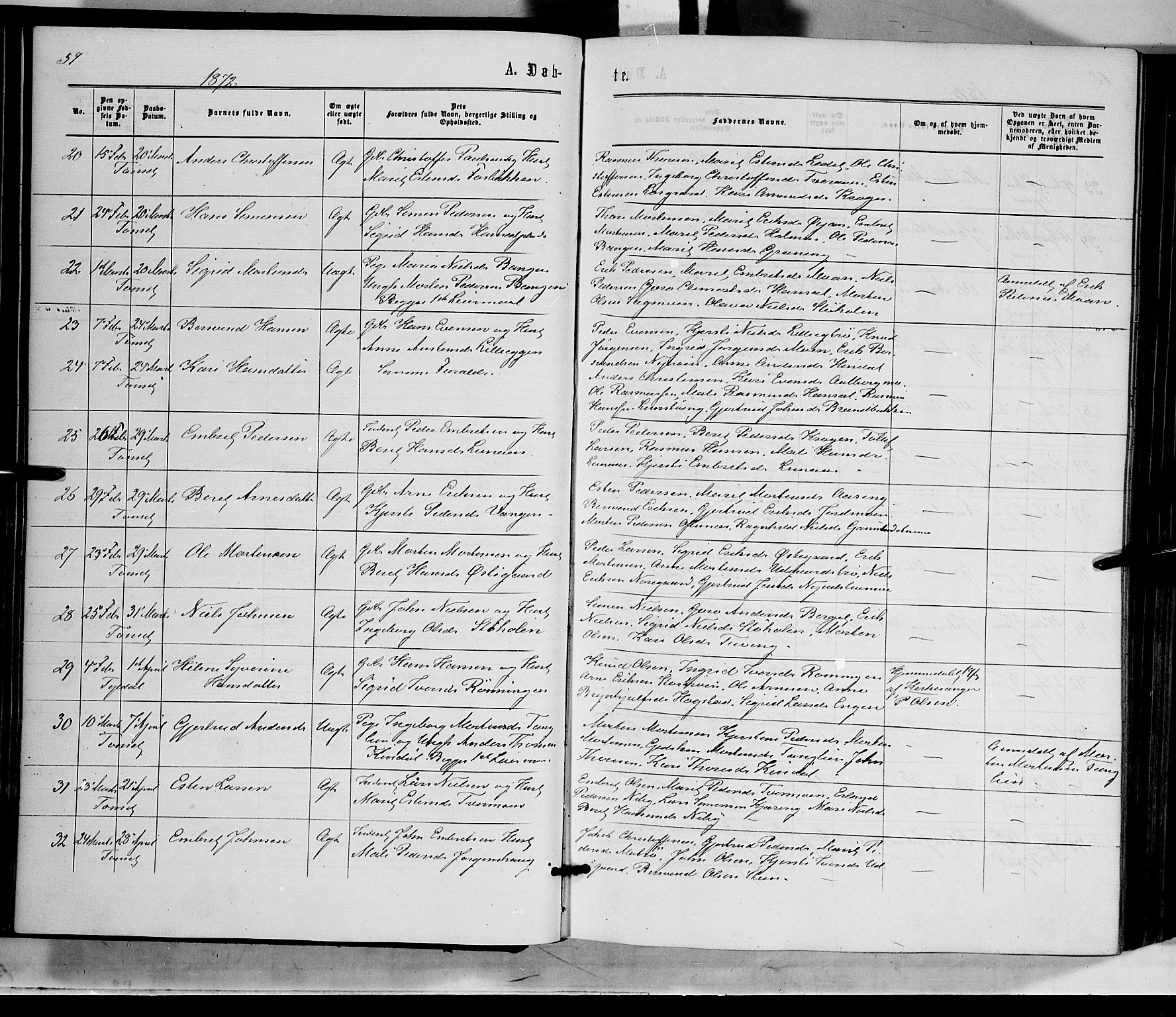 Tynset prestekontor, AV/SAH-PREST-058/H/Ha/Haa/L0021: Ministerialbok nr. 21, 1863-1879, s. 59