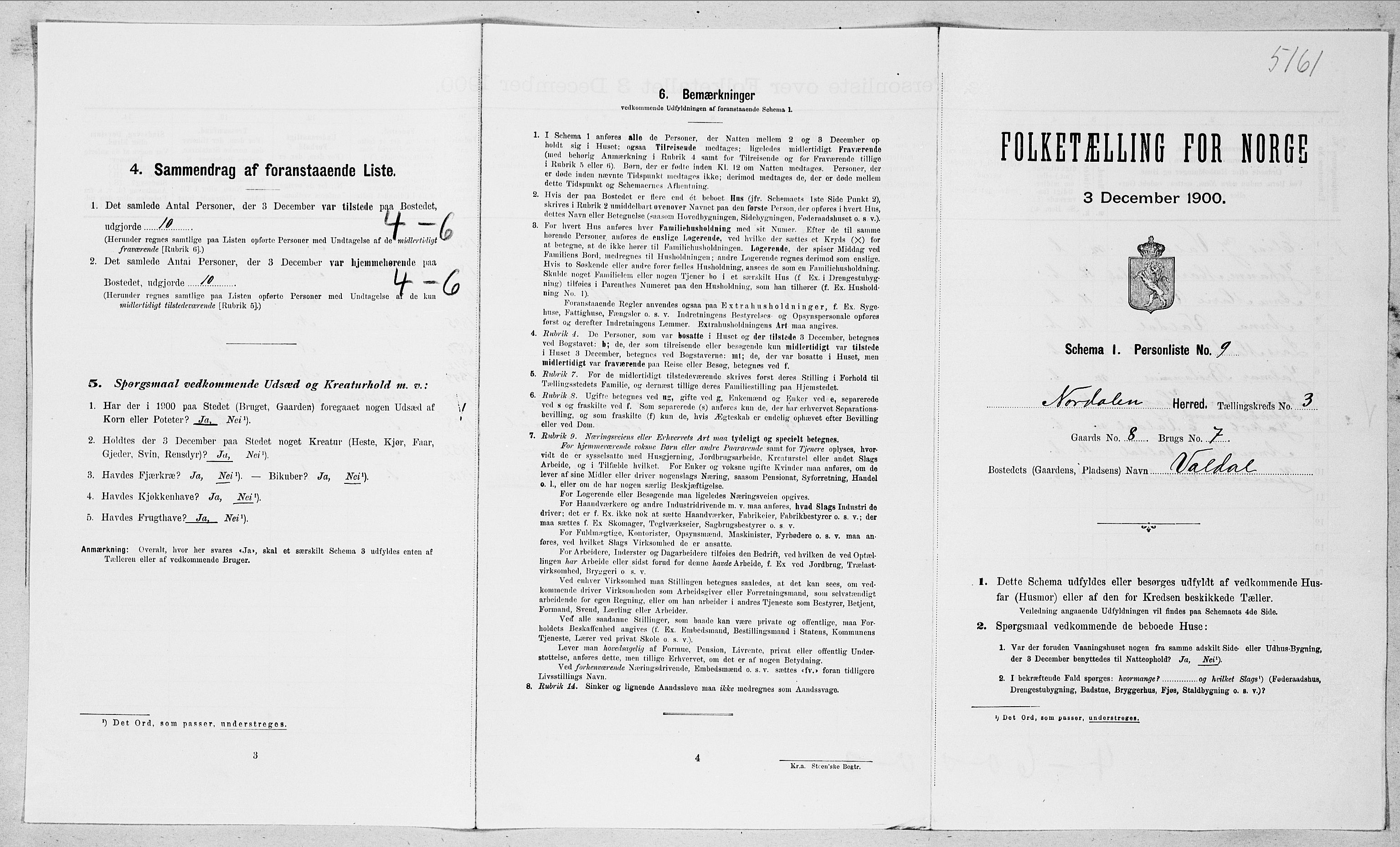 SAT, Folketelling 1900 for 1524 Norddal herred, 1900, s. 204
