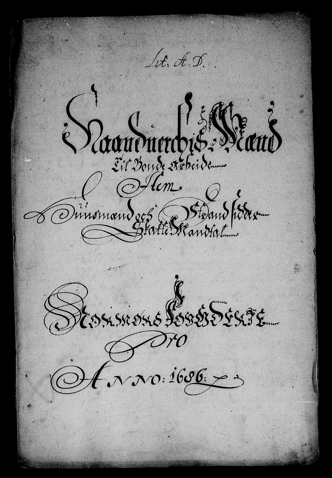 Rentekammeret inntil 1814, Reviderte regnskaper, Stiftamtstueregnskaper, Trondheim stiftamt og Nordland amt, RA/EA-6044/R/Rg/L0084: Trondheim stiftamt og Nordland amt, 1686