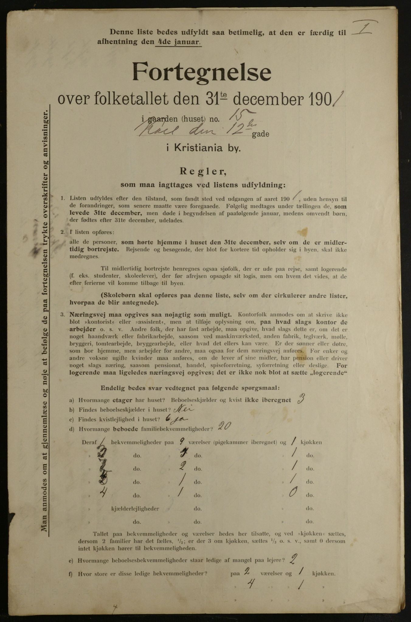 OBA, Kommunal folketelling 31.12.1901 for Kristiania kjøpstad, 1901, s. 7551