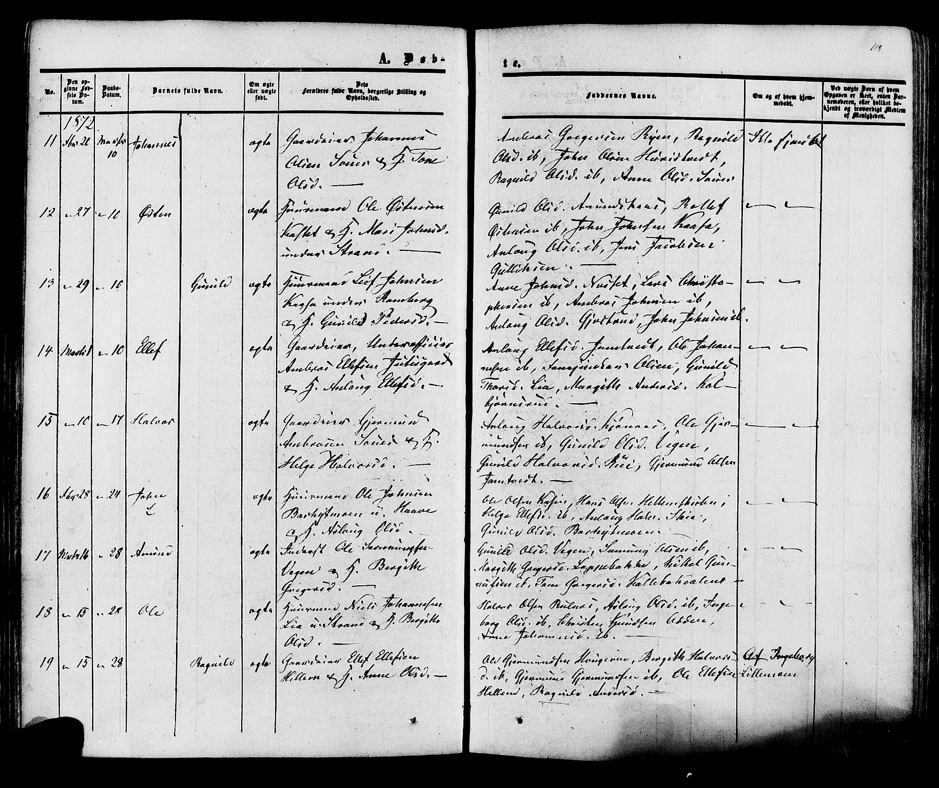 Heddal kirkebøker, AV/SAKO-A-268/F/Fa/L0007: Ministerialbok nr. I 7, 1855-1877, s. 118