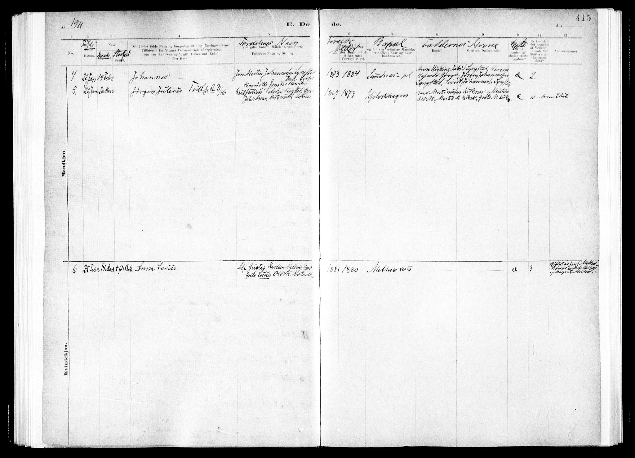 Ministerialprotokoller, klokkerbøker og fødselsregistre - Nord-Trøndelag, SAT/A-1458/730/L0285: Ministerialbok nr. 730A10, 1879-1914, s. 415