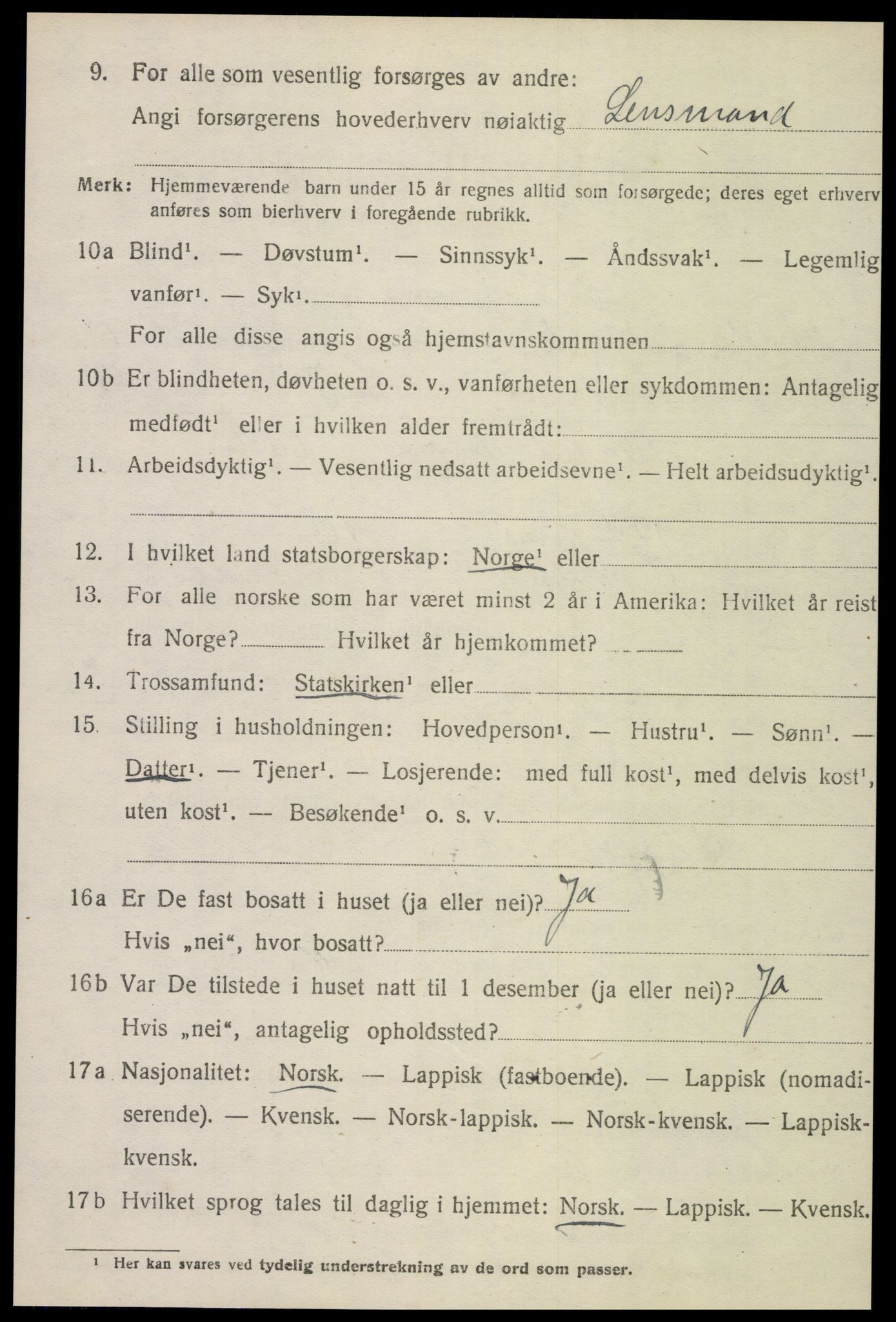 SAT, Folketelling 1920 for 1718 Leksvik herred, 1920, s. 4707