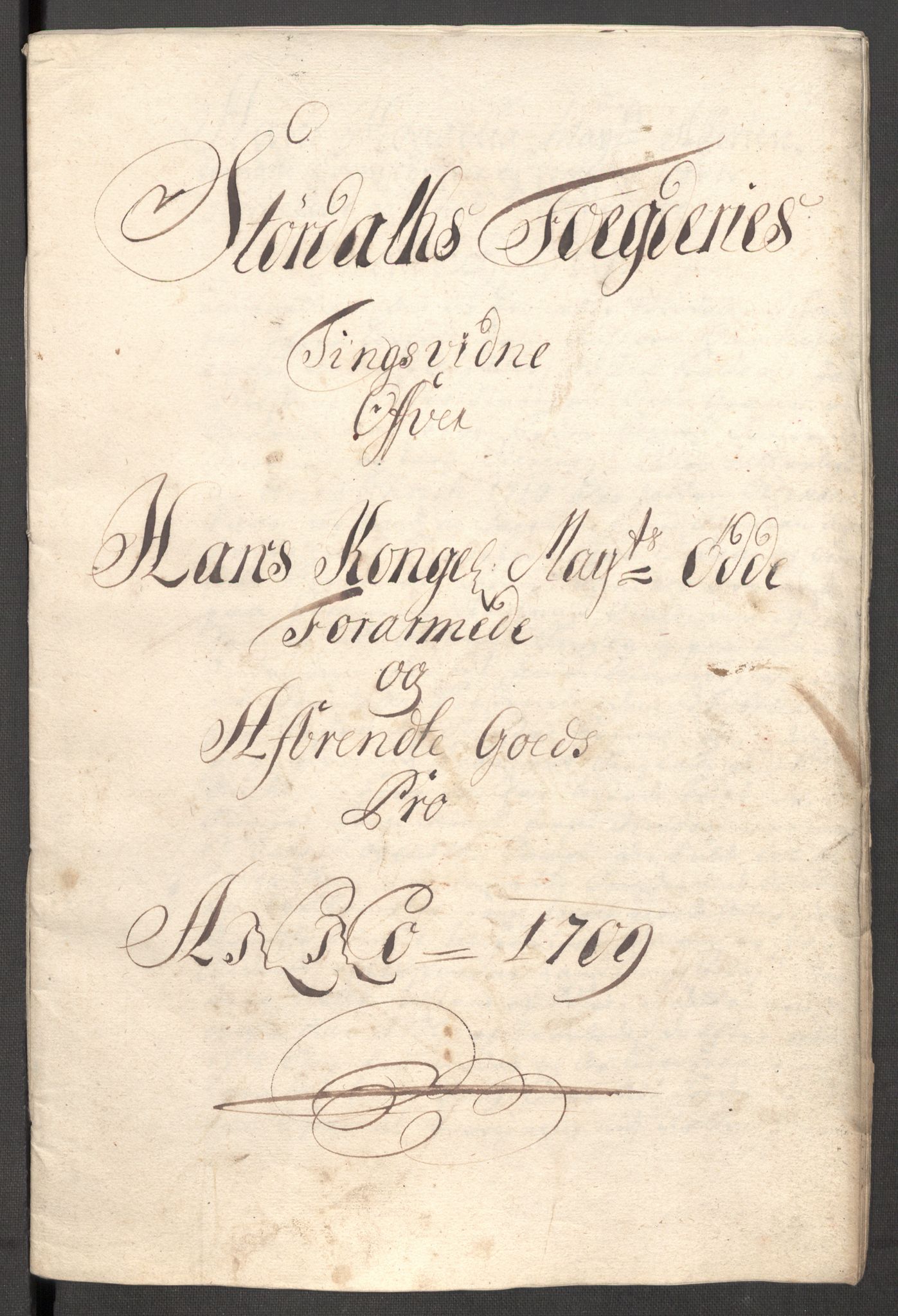 Rentekammeret inntil 1814, Reviderte regnskaper, Fogderegnskap, RA/EA-4092/R62/L4199: Fogderegnskap Stjørdal og Verdal, 1709, s. 255