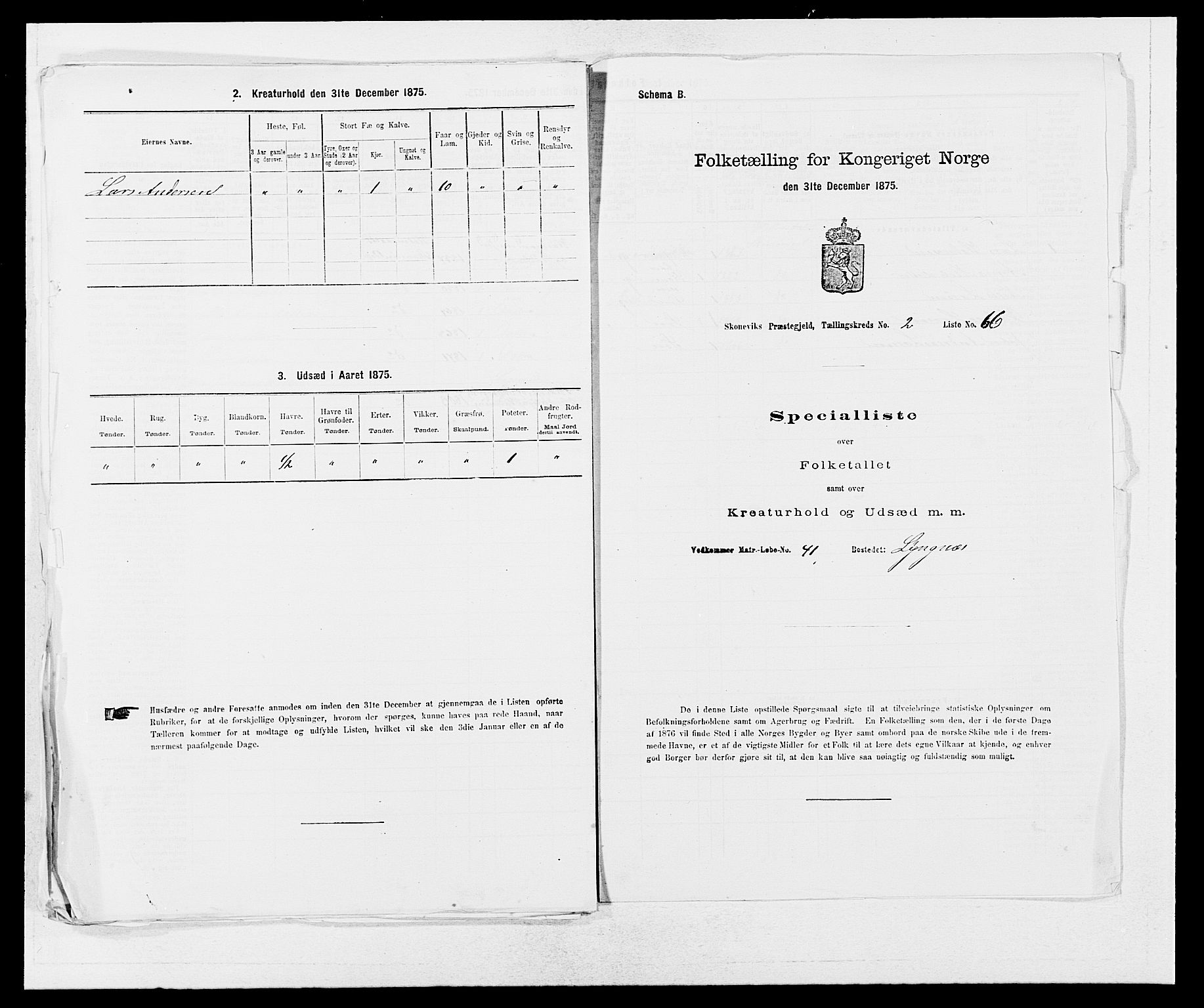 SAB, Folketelling 1875 for 1212P Skånevik prestegjeld, 1875, s. 231