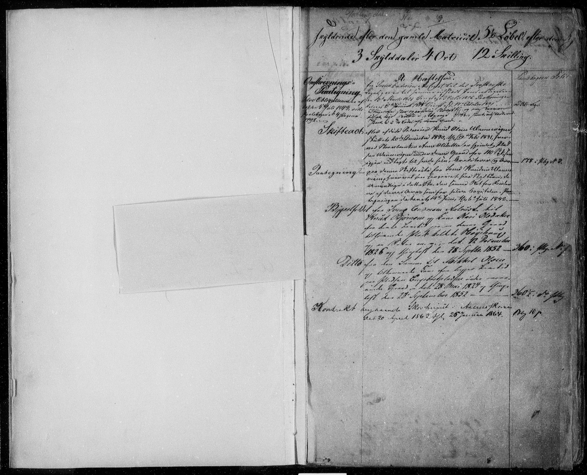 Hallingdal sorenskriveri, SAKO/A-121/G/Gb/Gbb/L0002a: Panteregister nr. II 3, 1812-1864, s. 2-3