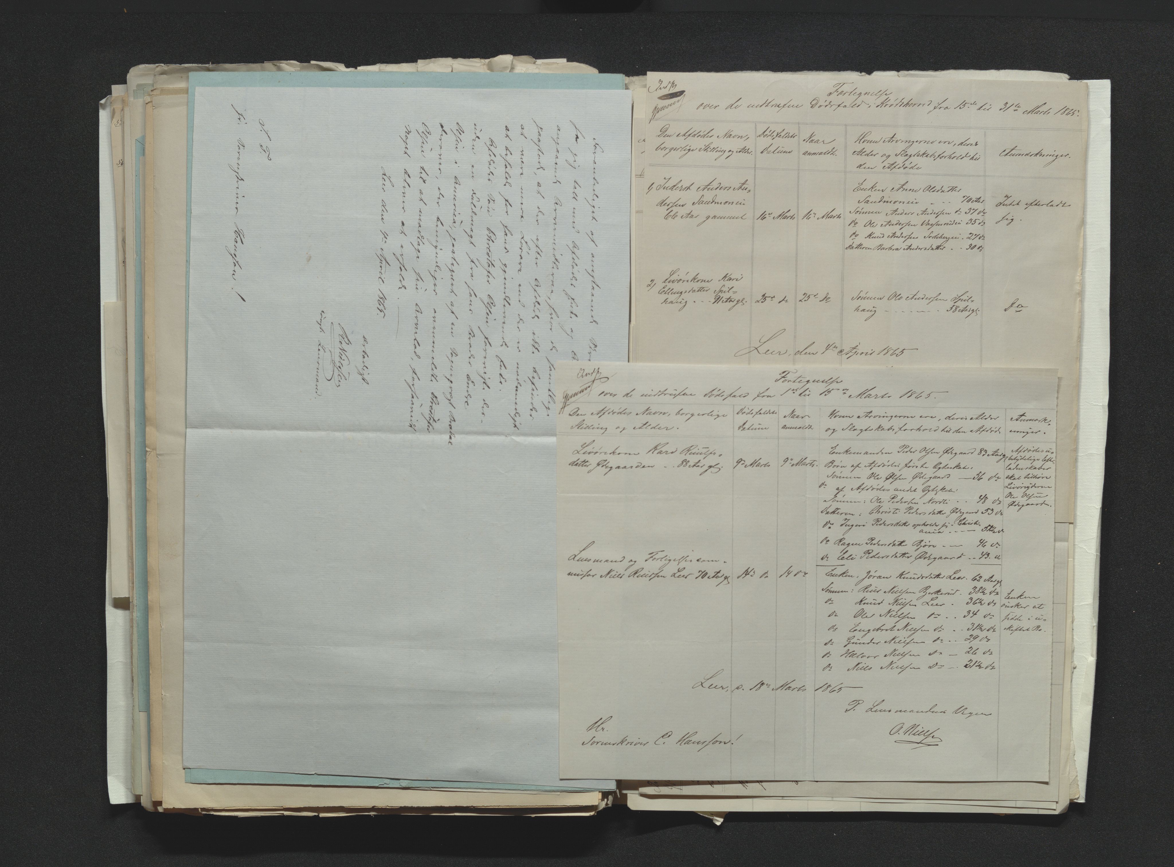 Eiker, Modum og Sigdal sorenskriveri, AV/SAKO-A-123/H/Ha/Hab/L0011: Dødsfallsmeldinger, 1862-1865, s. 663
