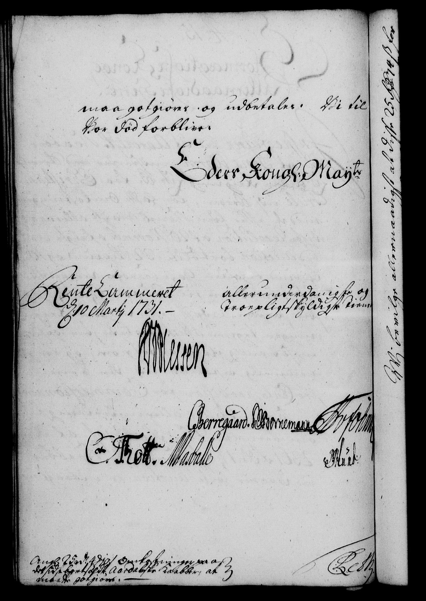 Rentekammeret, Kammerkanselliet, RA/EA-3111/G/Gf/Gfa/L0014: Norsk relasjons- og resolusjonsprotokoll (merket RK 52.14), 1731, s. 87