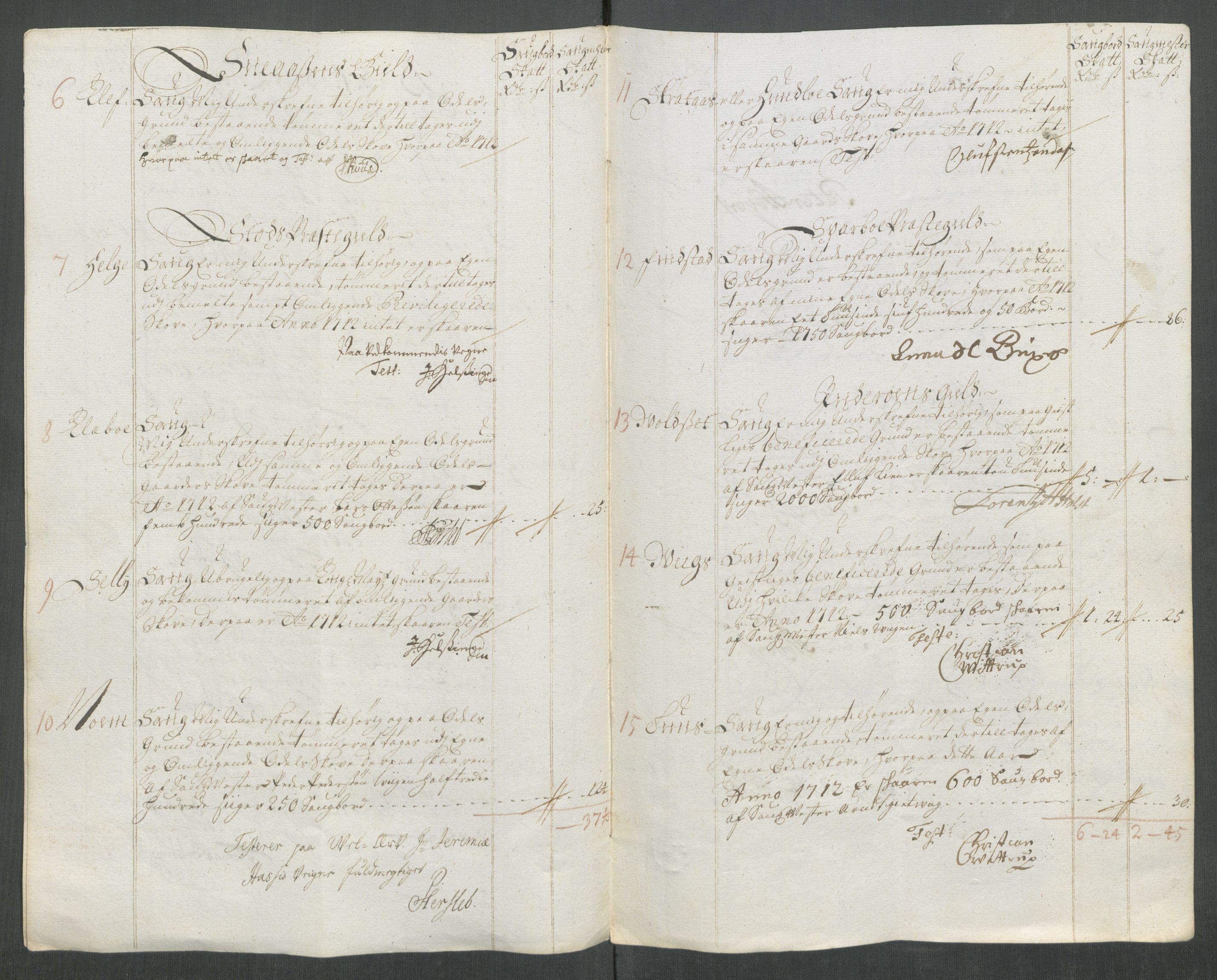 Rentekammeret inntil 1814, Reviderte regnskaper, Fogderegnskap, RA/EA-4092/R63/L4320: Fogderegnskap Inderøy, 1712, s. 154