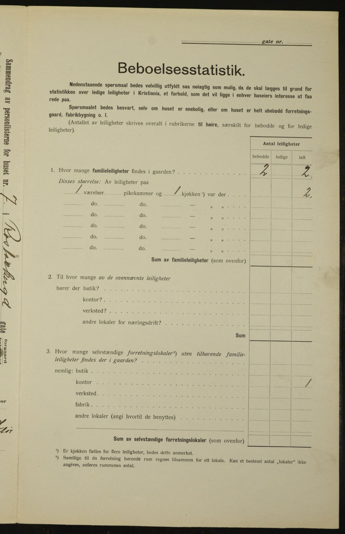 OBA, Kommunal folketelling 1.2.1912 for Kristiania, 1912, s. 84701