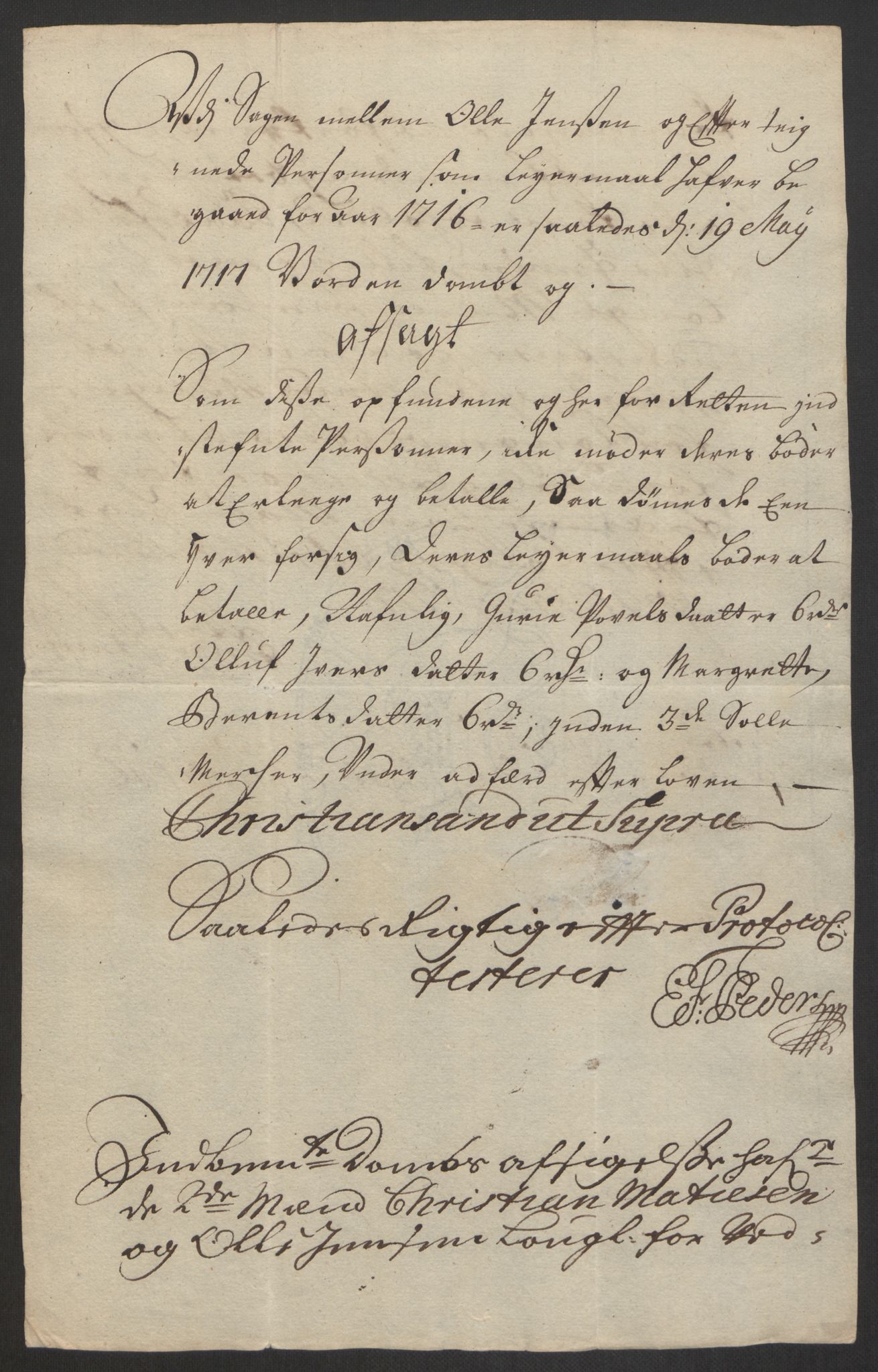 Rentekammeret inntil 1814, Reviderte regnskaper, Byregnskaper, AV/RA-EA-4066/R/Rm/L0285: [M18] Sikt og sakefall, 1681-1718, s. 528