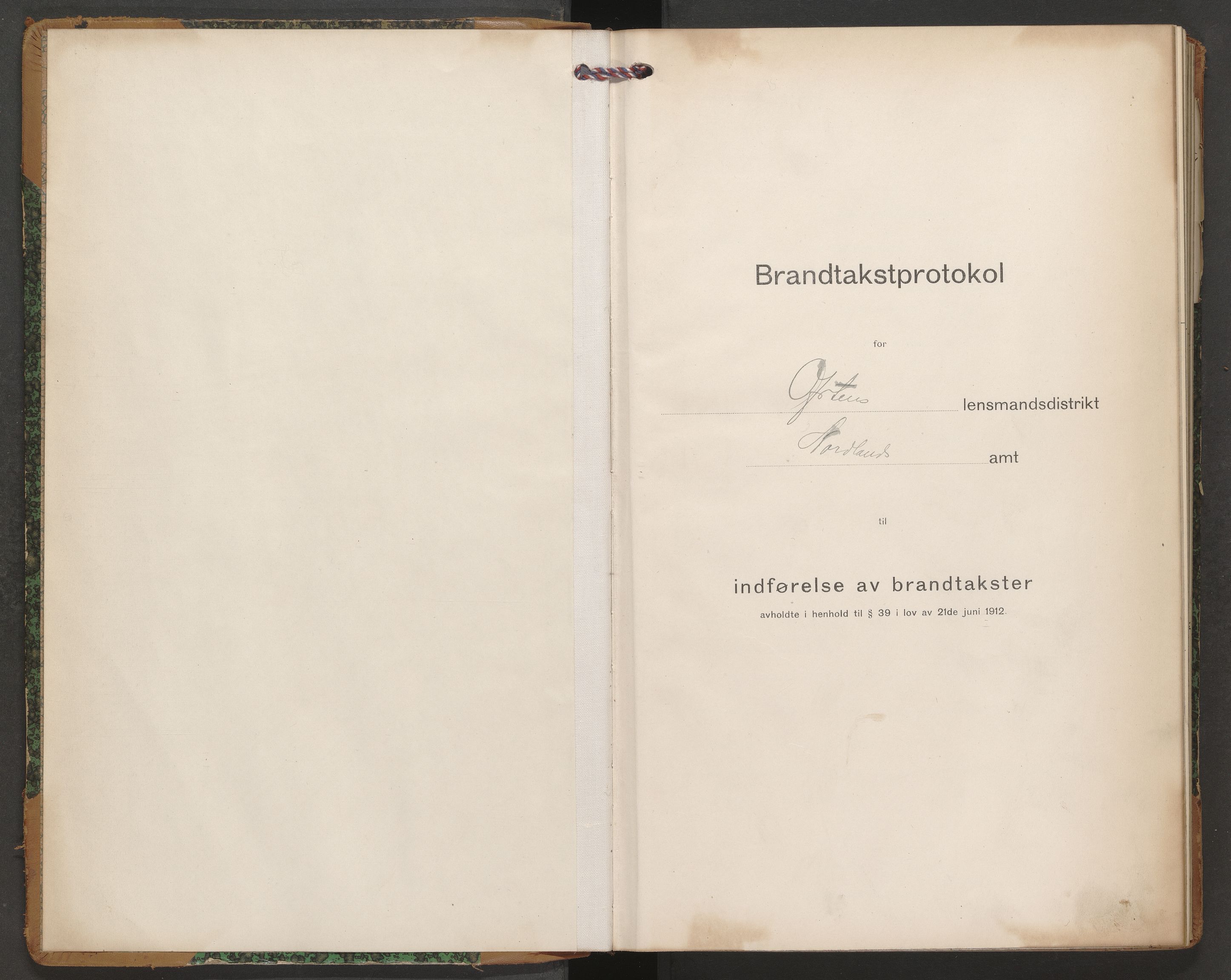 Evenes lensmannskontor, AV/SAT-A-5684/1/12/12b/L0010: Branntakstprotokoll-skjema, 1917-1918