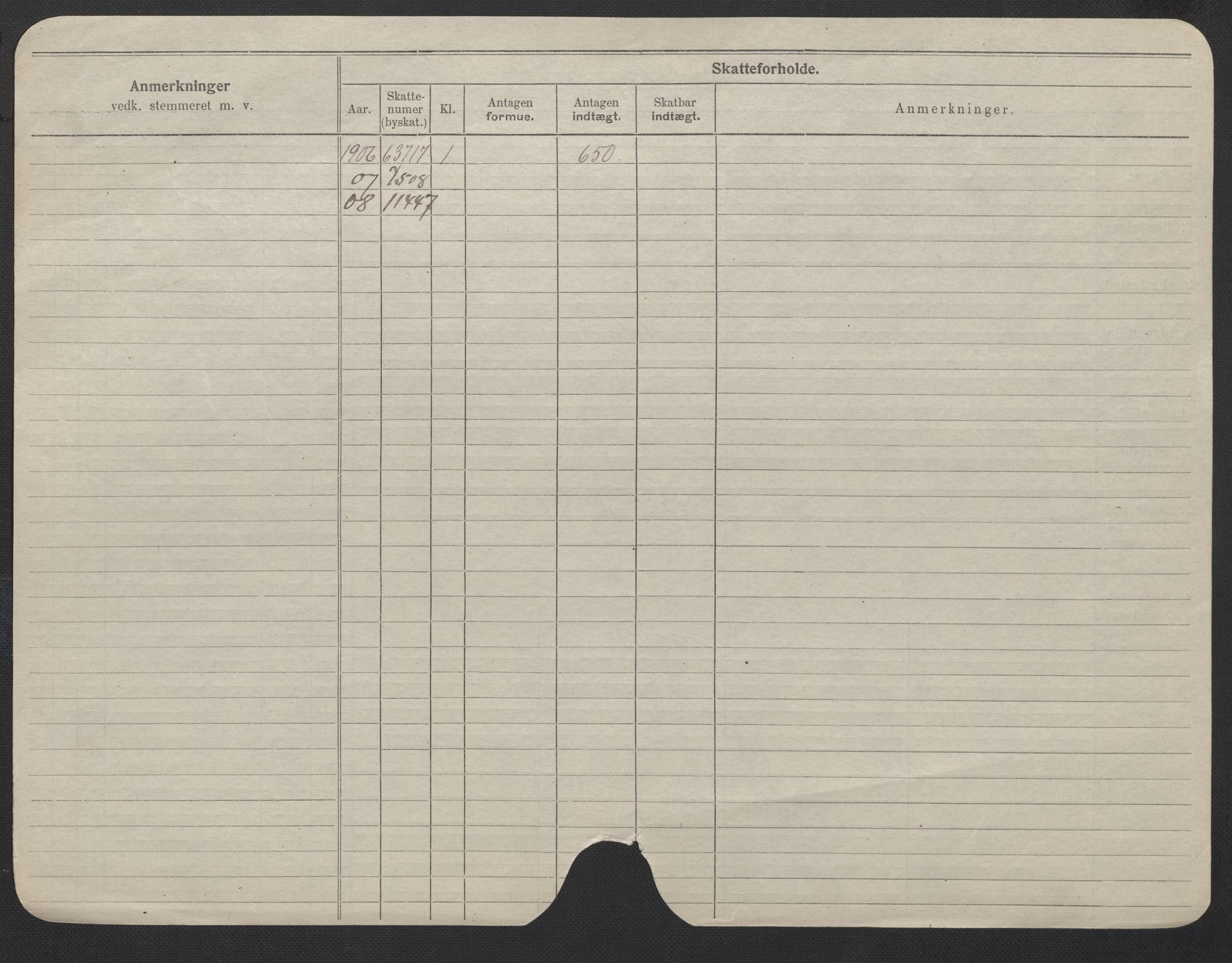 Oslo folkeregister, Registerkort, AV/SAO-A-11715/F/Fa/Fac/L0023: Kvinner, 1906-1914, s. 27b