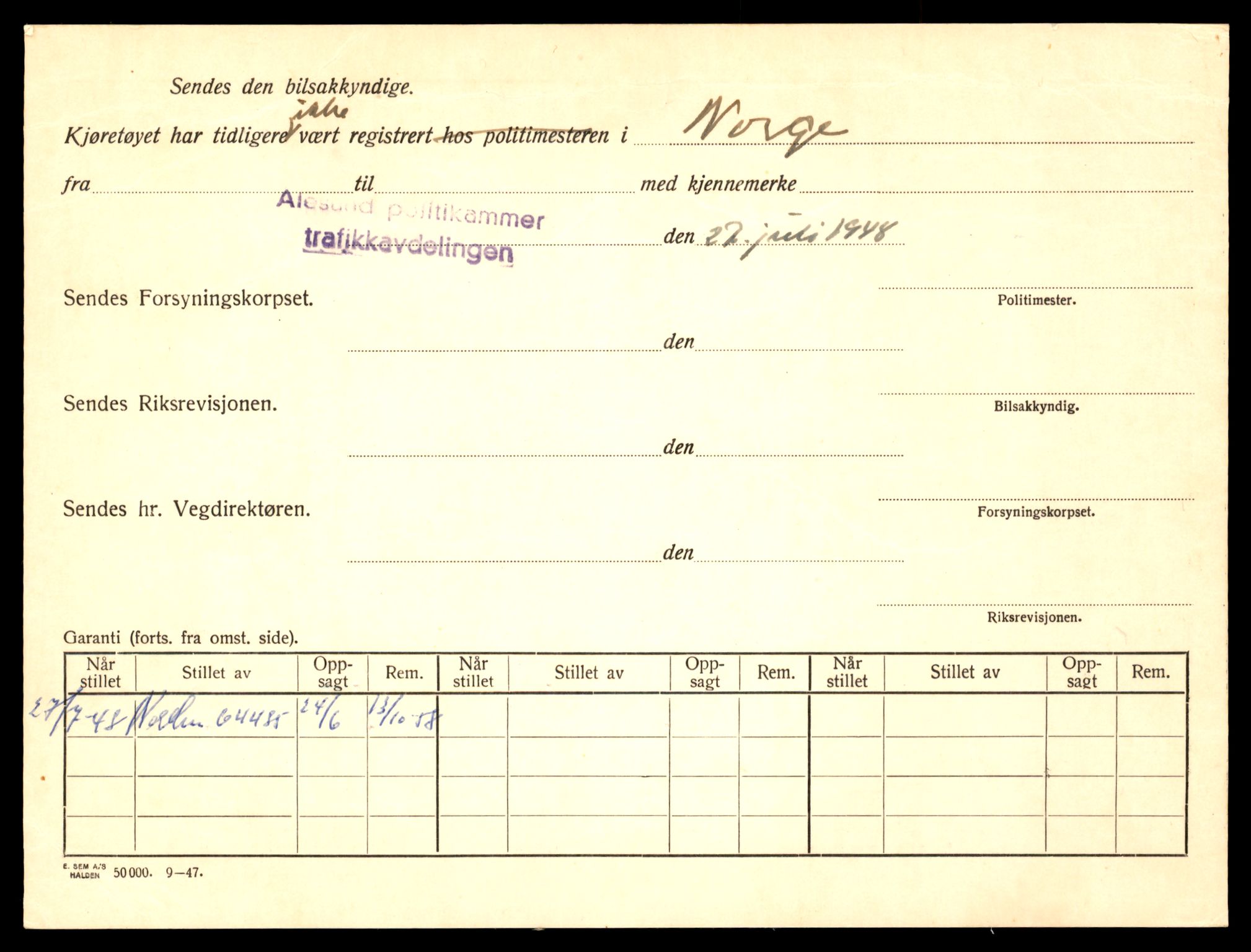 Møre og Romsdal vegkontor - Ålesund trafikkstasjon, SAT/A-4099/F/Fe/L0022: Registreringskort for kjøretøy T 10584 - T 10694, 1927-1998, s. 1944