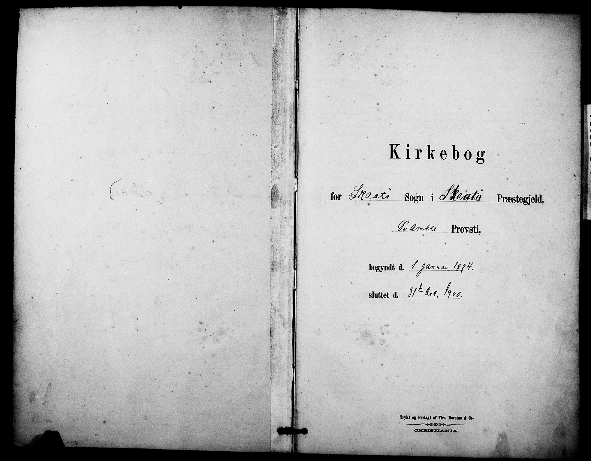 Skåtøy kirkebøker, SAKO/A-304/F/Fa/L0004: Ministerialbok nr. I 4, 1884-1900