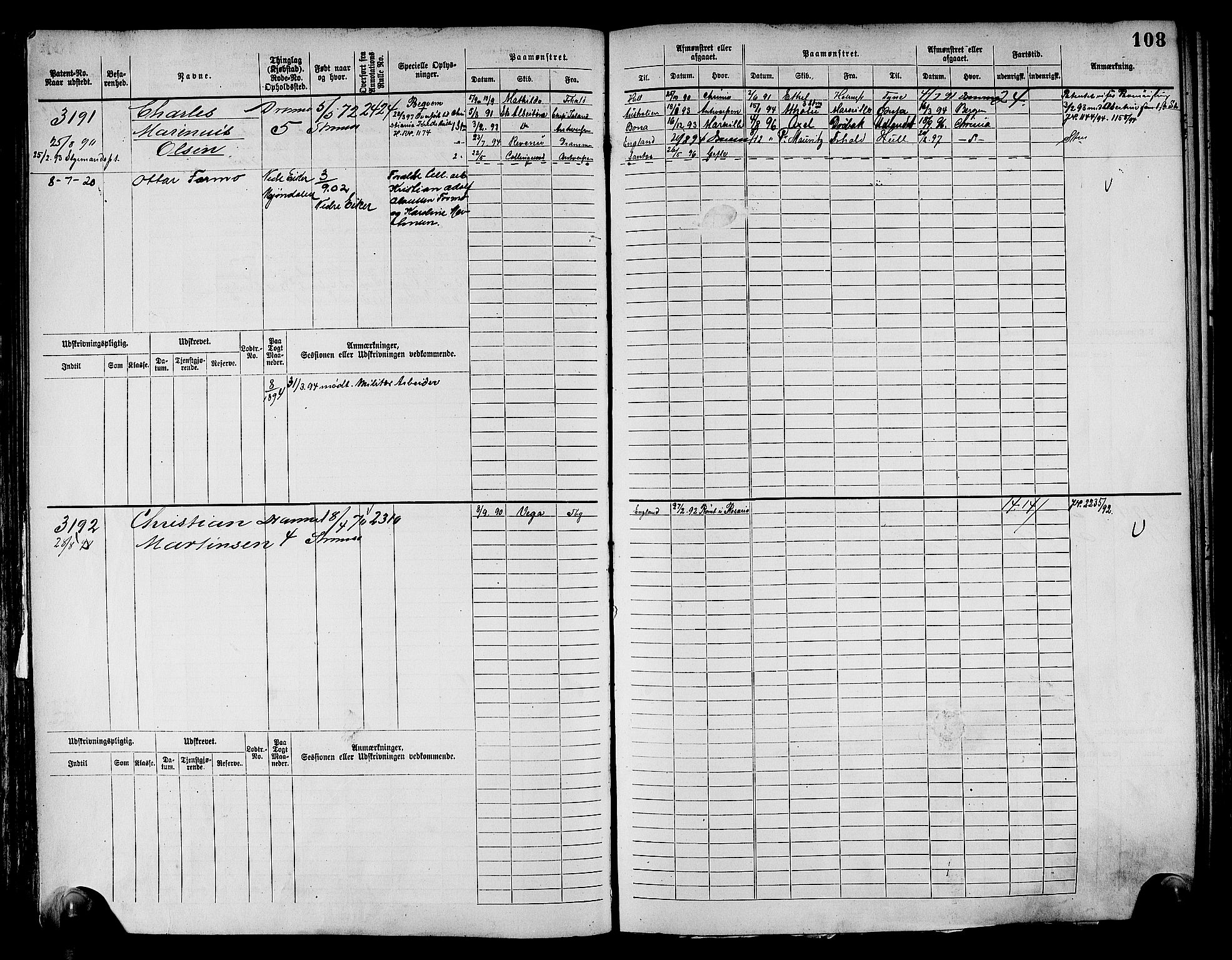 Drammen innrulleringsdistrikt, AV/SAKO-A-781/F/Fc/L0004: Hovedrulle, 1885, s. 113