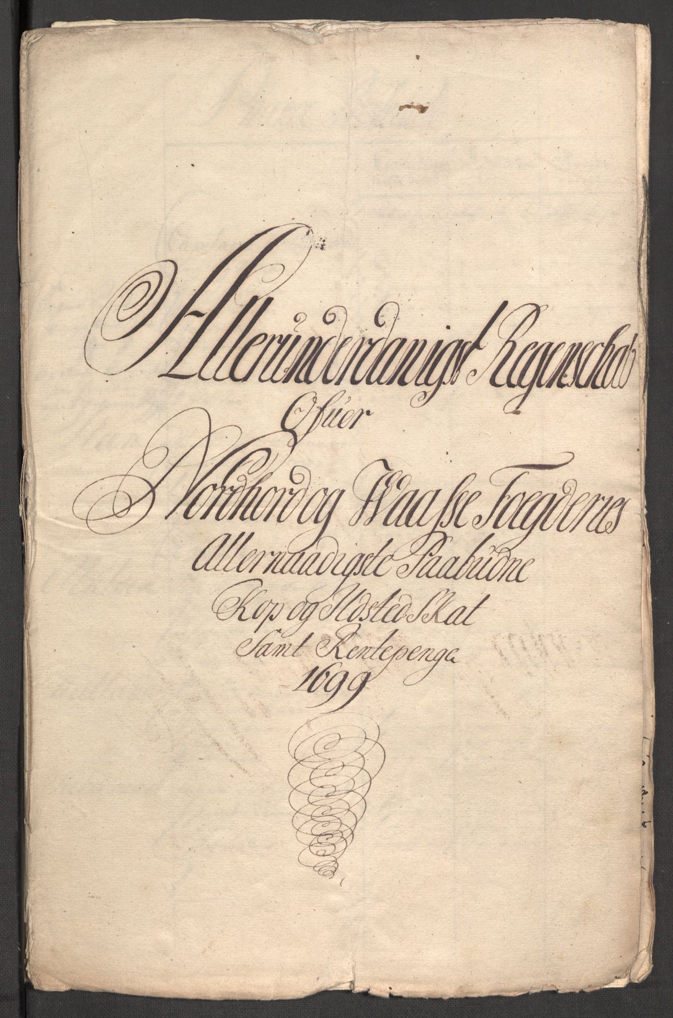 Rentekammeret inntil 1814, Reviderte regnskaper, Fogderegnskap, RA/EA-4092/R51/L3184: Fogderegnskap Nordhordland og Voss, 1698-1699, s. 407