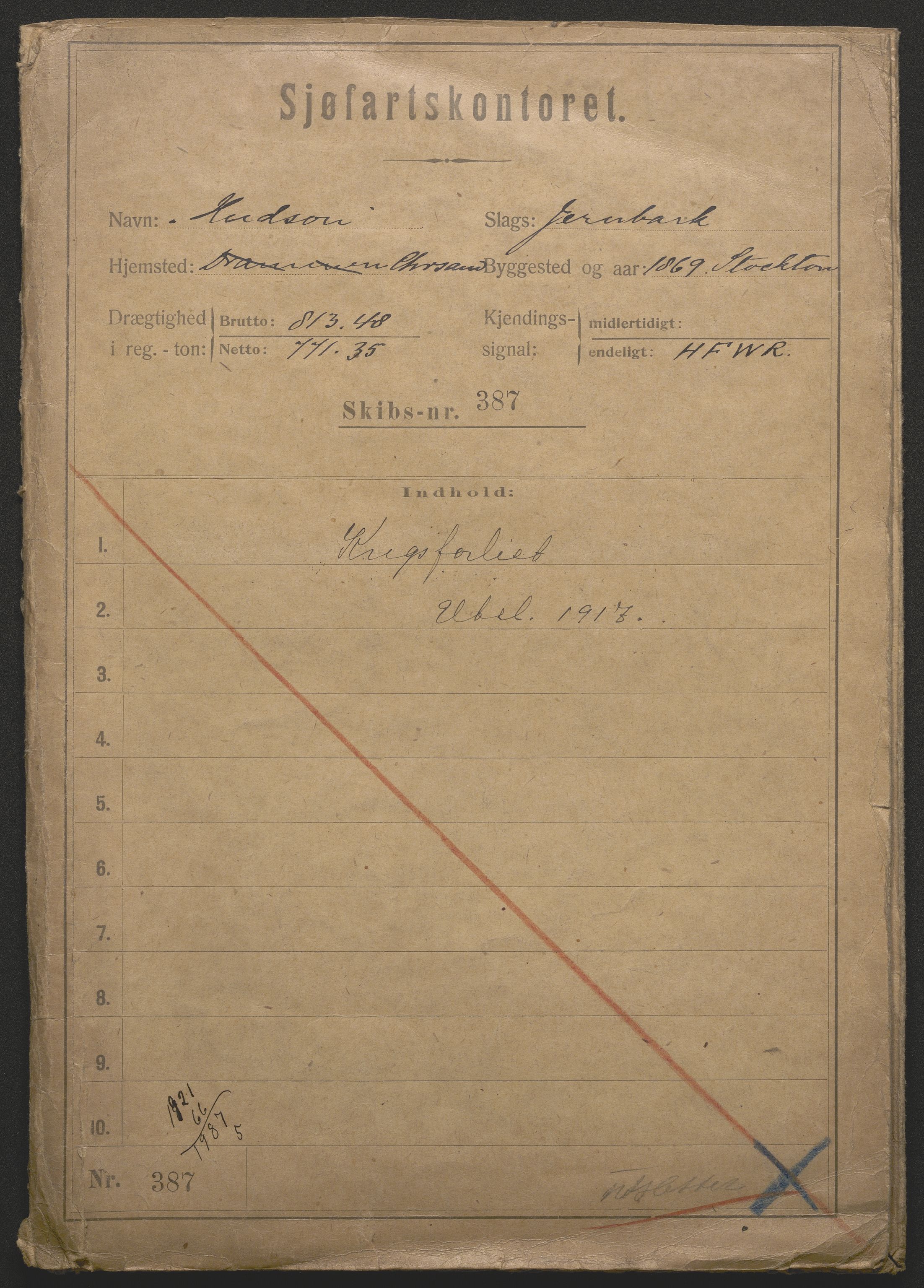 Sjøfartsdirektoratet med forløpere, skipsmapper slettede skip, RA/S-4998/F/Fa/L0519: --, 1850-1922, s. 90