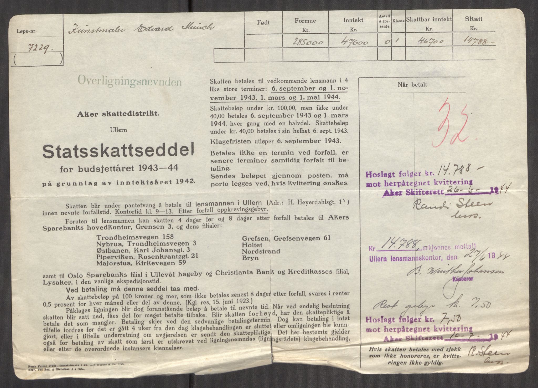 Oslo skifterett, AV/SAO-A-10383/I/Id/L0004: Bomapper (sluttede bo), 1948, s. 263