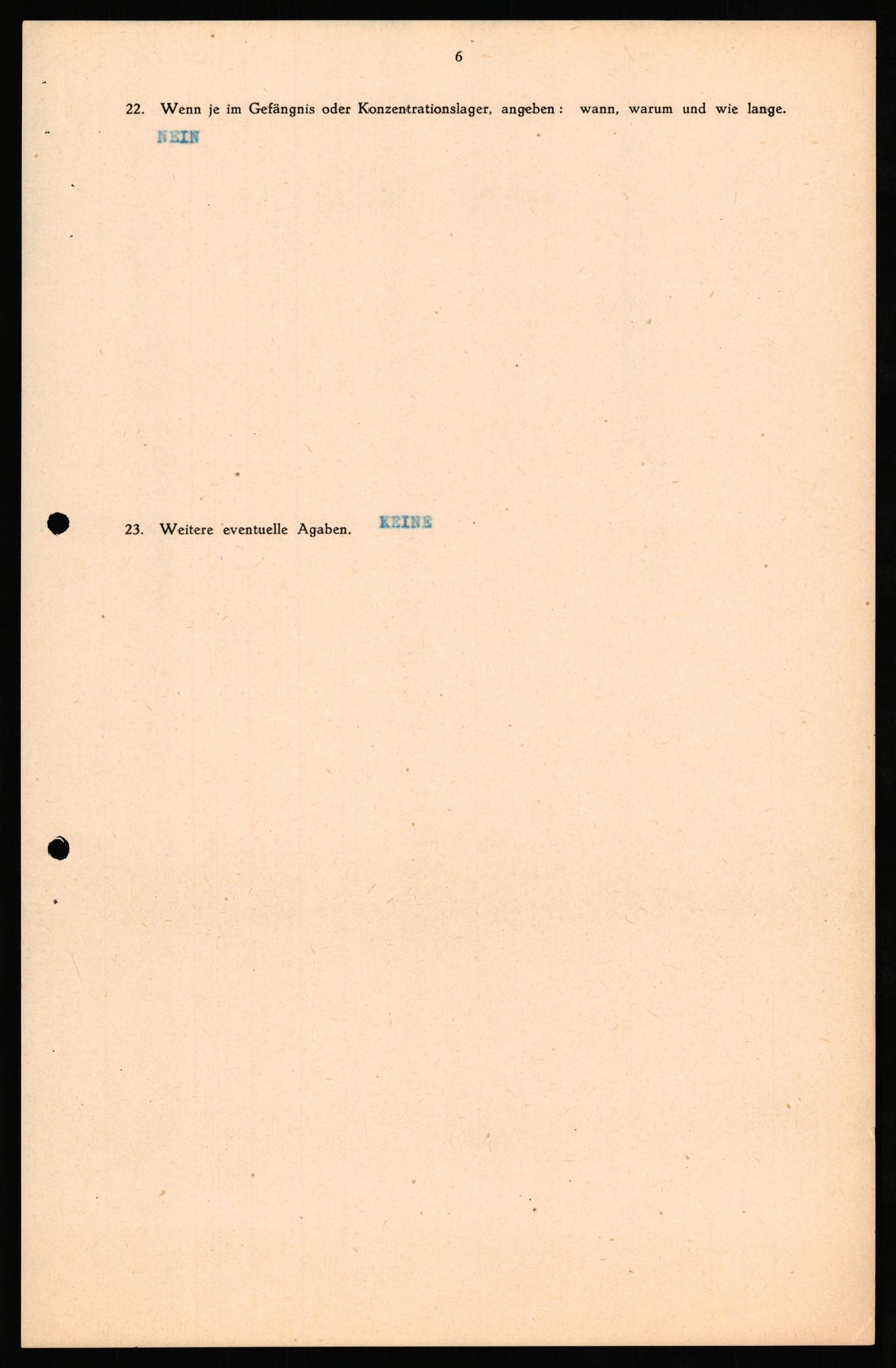 Forsvaret, Forsvarets overkommando II, AV/RA-RAFA-3915/D/Db/L0028: CI Questionaires. Tyske okkupasjonsstyrker i Norge. Tyskere., 1945-1946, s. 502
